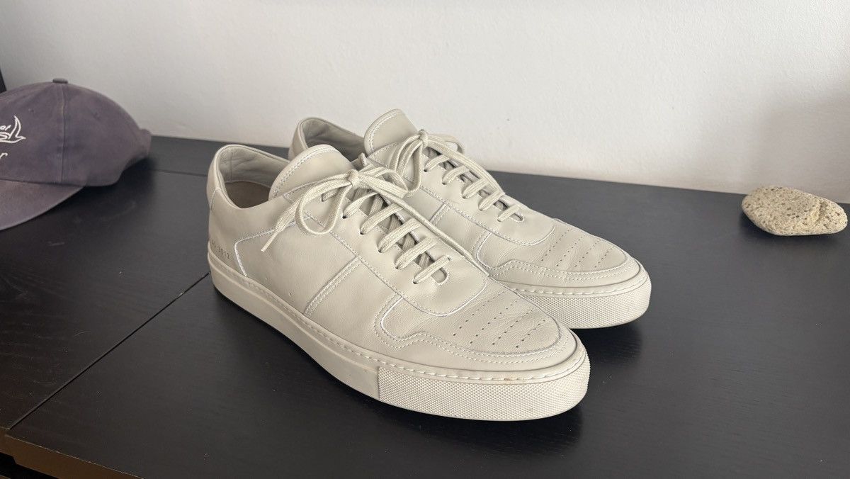 Common Projects Common Projects BBall Low Bone — Size 45 — Worn Once Size US 12 / EU 45 - 2 Thumbnail