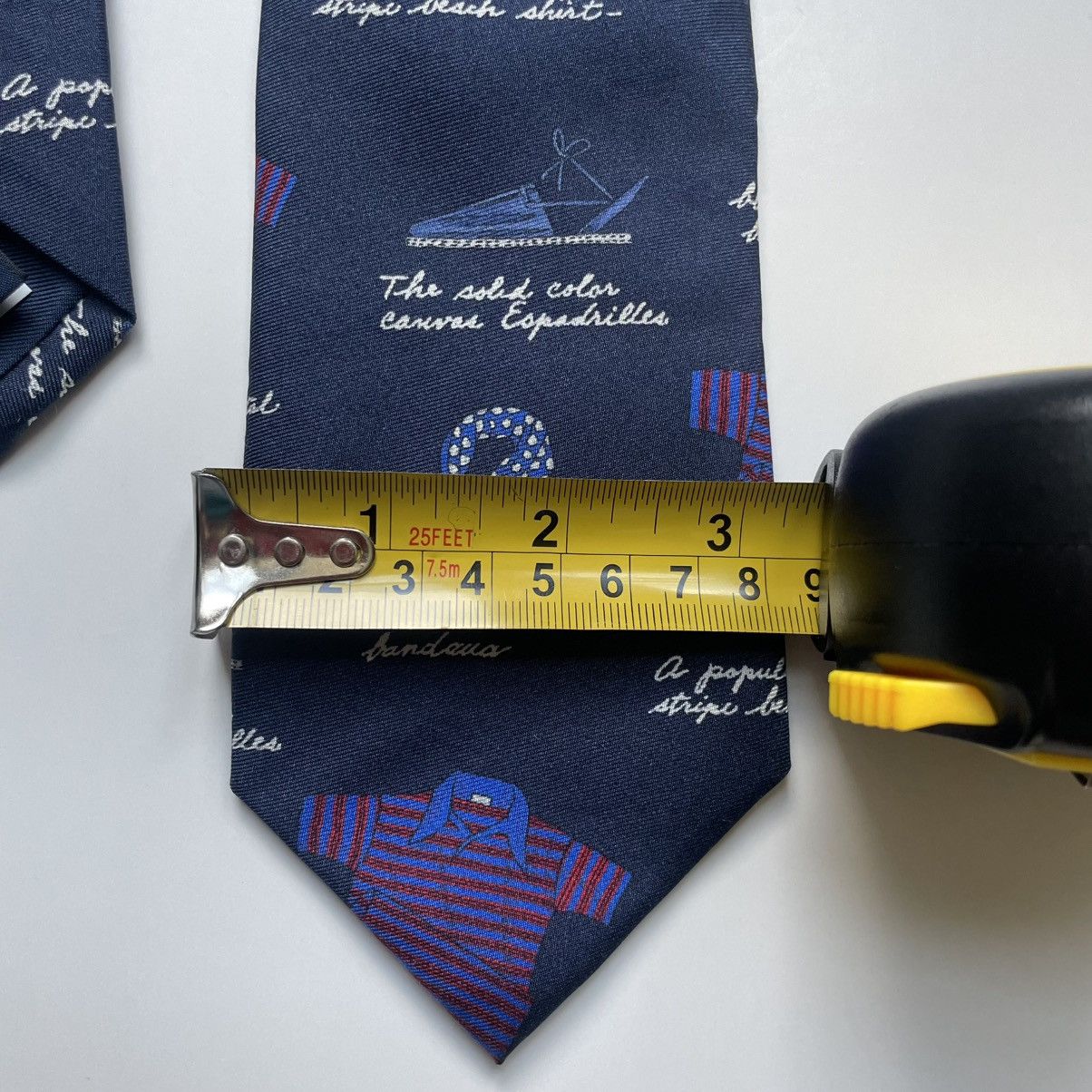 Polo Ralph Lauren Polo by Ralph Lauren Blue Silk Tie with Architectural Design Size ONE SIZE - 8 Thumbnail