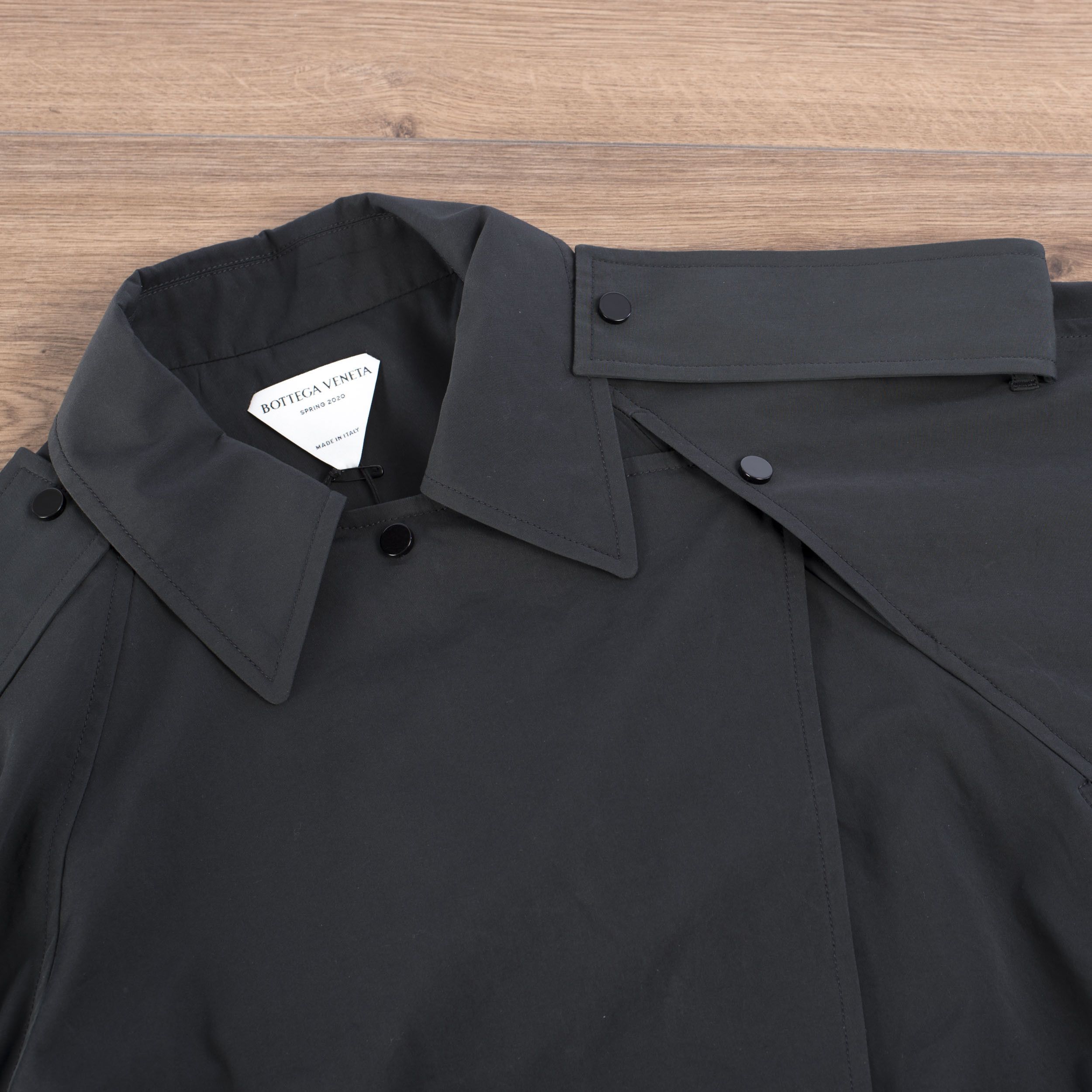 Bottega Veneta Jumpsuit With Asymmetrical Fastening In Black Cotton Blend Size 27" / US 4 / IT 40 - 6 Thumbnail