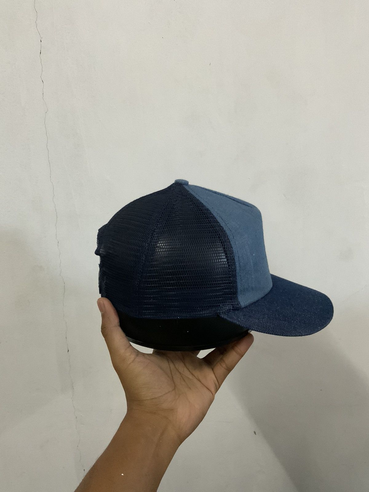 Hat Club Collage Indigo Denim Trucker Hat Size ONE SIZE - 4 Thumbnail