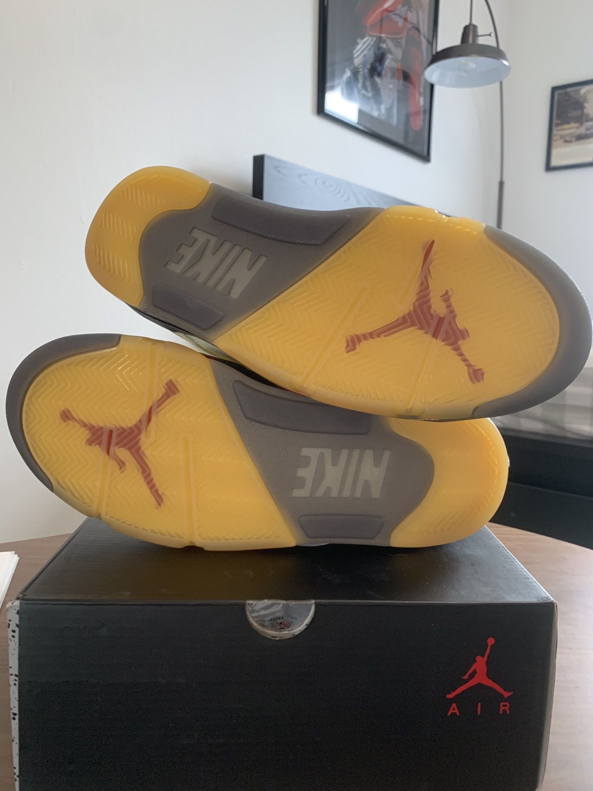 Jordan Brand Off White x Jordan 5 Sail Size US 8 / EU 41 - 6 Thumbnail