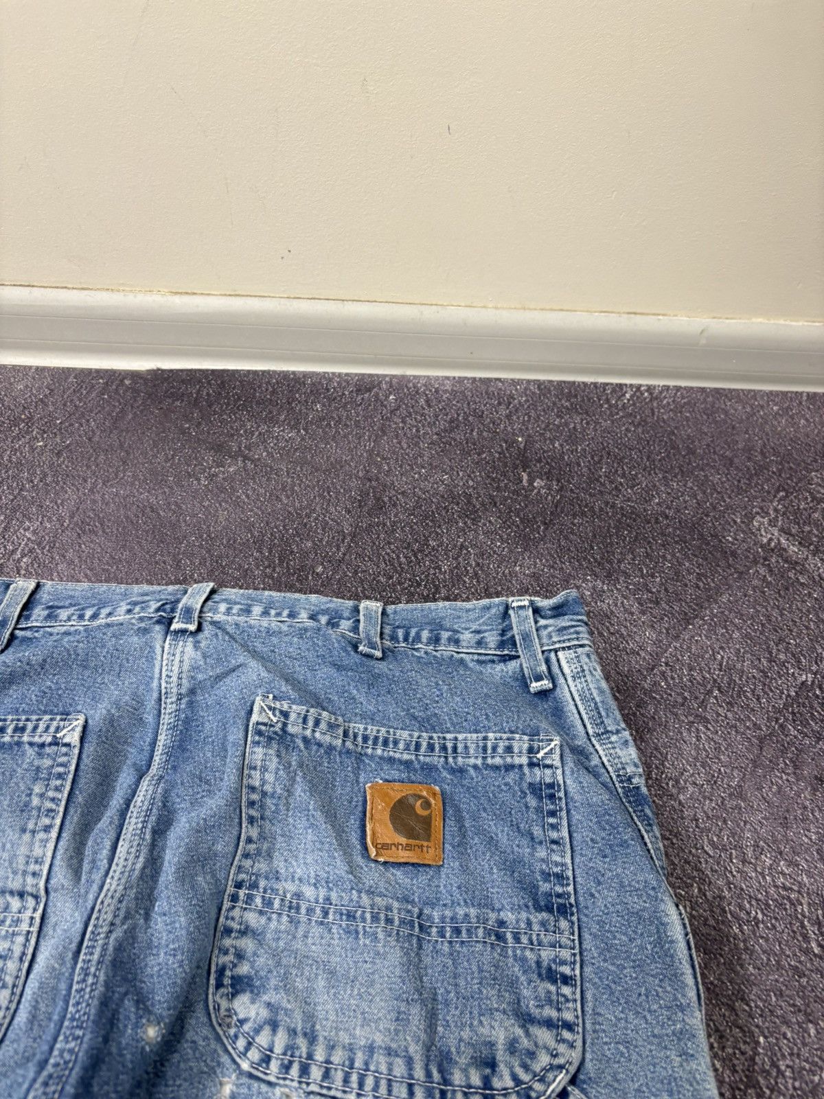 Carhartt Vintage 90s Carhartt USA Blue Insulated Denim Baggy Jeans Size US 36 / EU 52 - 6 Thumbnail