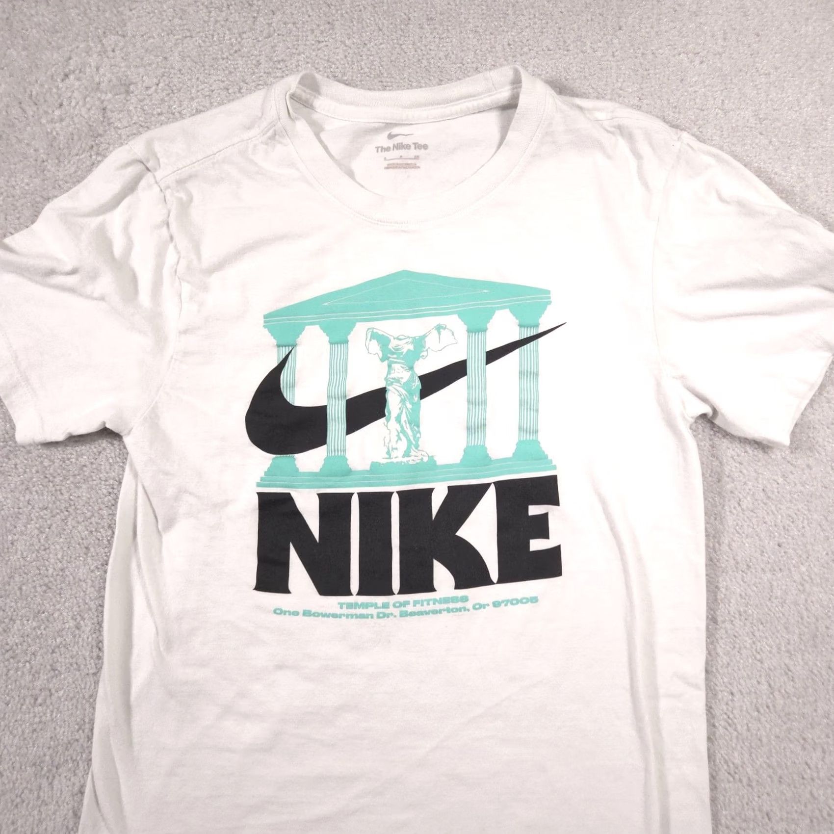 Nike Nike Shirt Mens Small White Temple Of Fitness Graphic Tee Bowerman Dr Swoosh Size US S / EU 44-46 / 1 - 3 Thumbnail