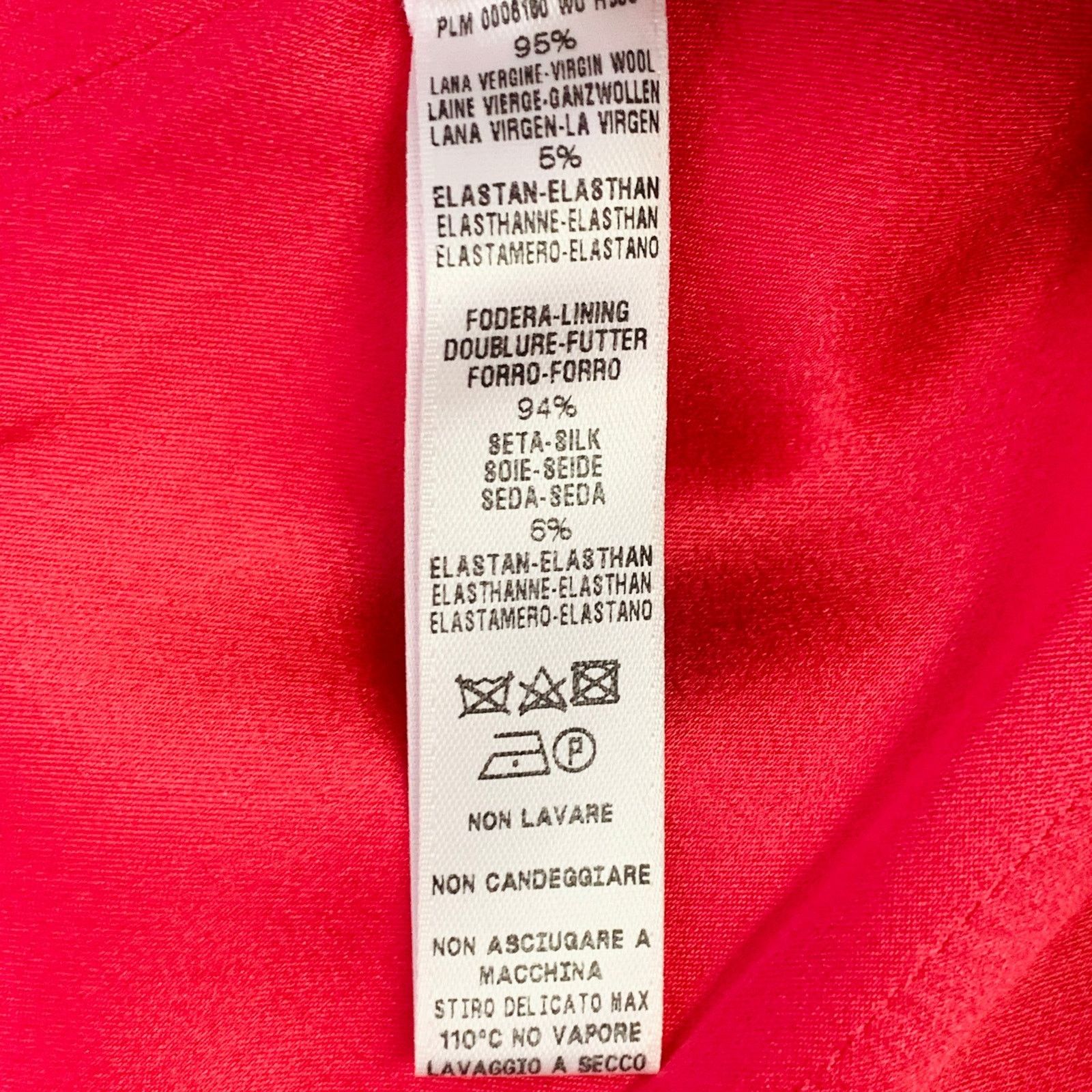 La Perla LA PERLA Size 4 Hot Pink Wool Blend Double Breasted Pantsuit Size 27" / US 4 / IT 40 - 13 Thumbnail