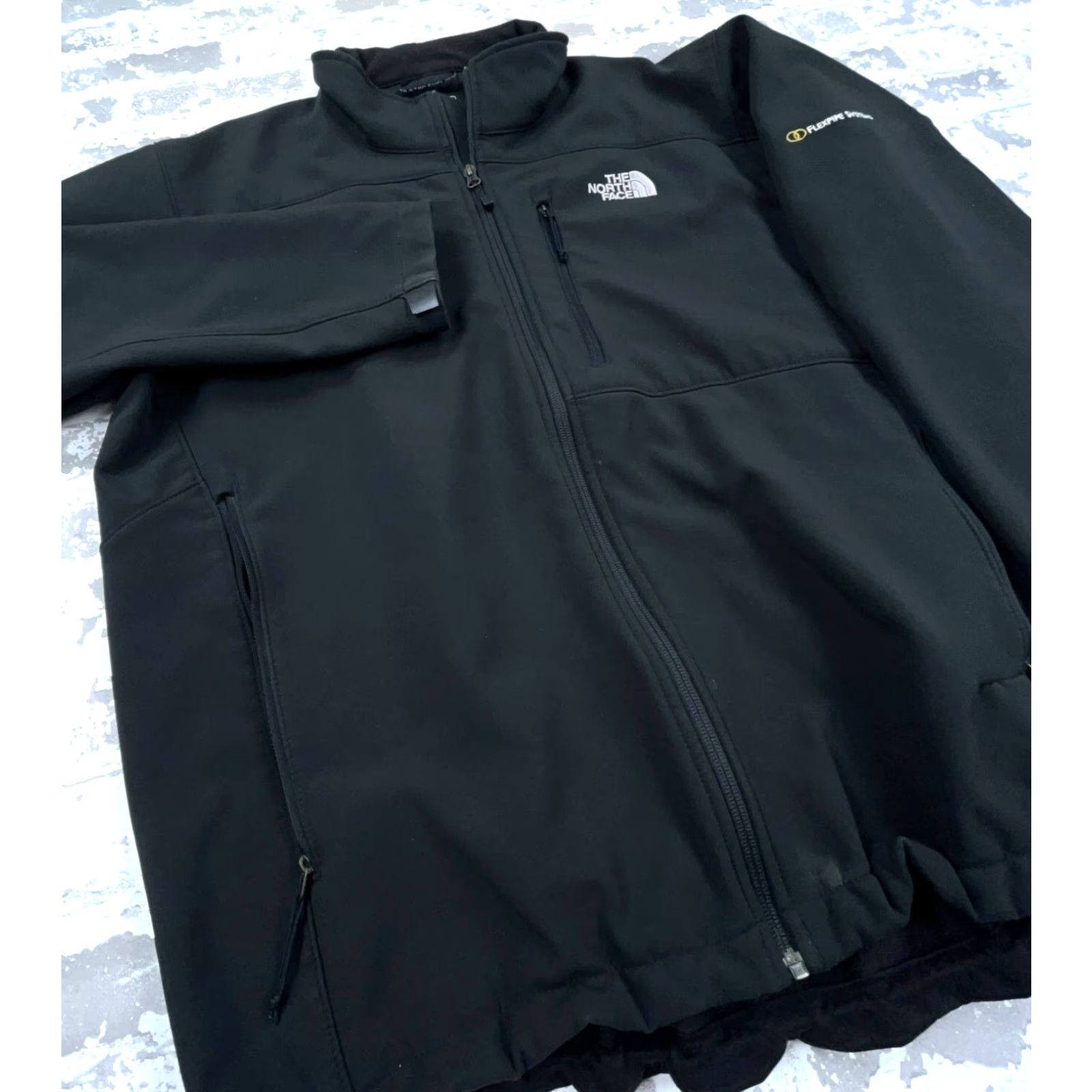 The North Face The North Face Jacket Men XL Black White Soft Shell Wind Coat Layer Fleece Lined Size US XL / EU 56 / 4 - 5 Thumbnail