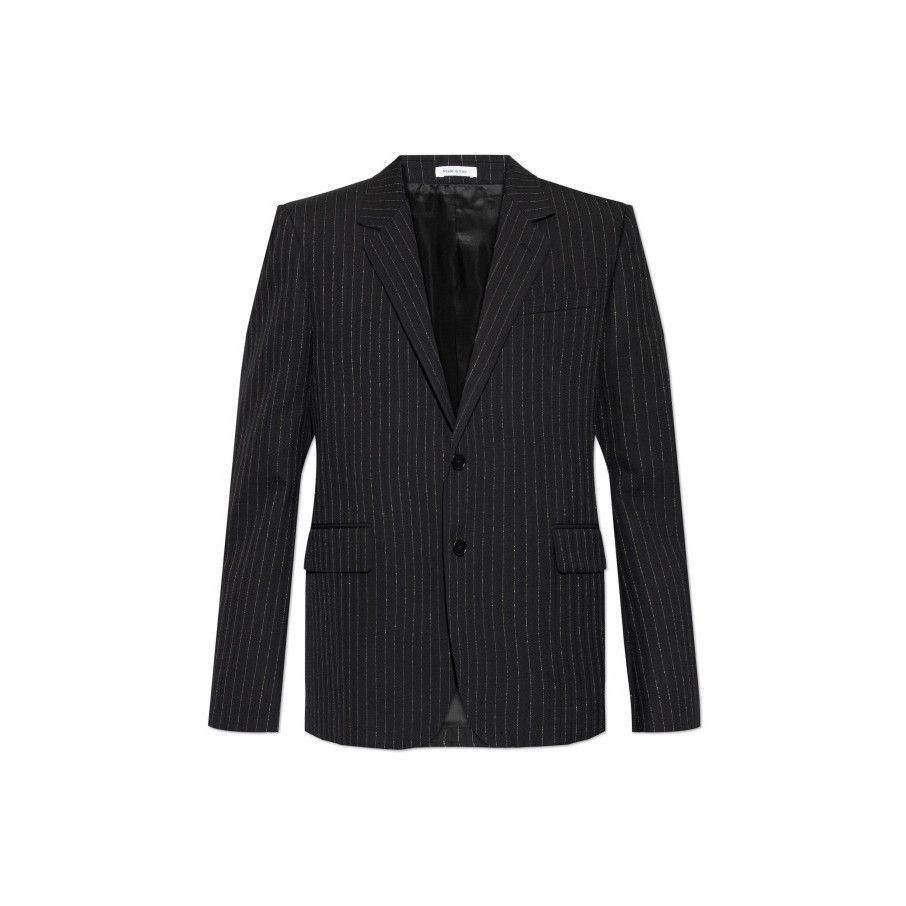 Alexander McQueen ALEXANDER MCQUEEN Black Wool Lurex Thread Blazer New & Authe Size US M / EU 48-50 / 2 - 1 Preview