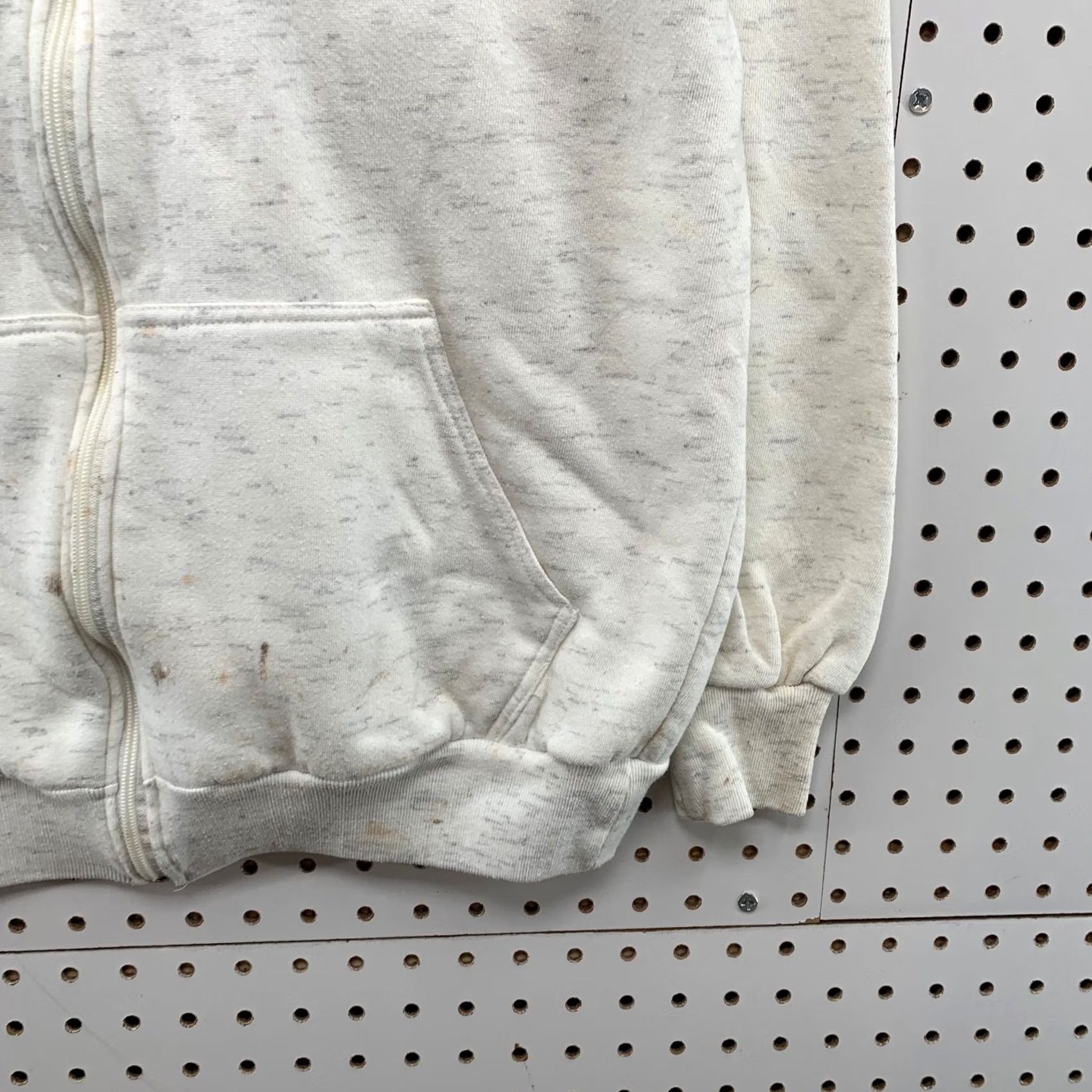 McGregor MacGregor Hoodie Mens Medium White Thermal Lined Heavyweight Vintage Sweatshirt Size US M / EU 48-50 / 2 - 7 Thumbnail