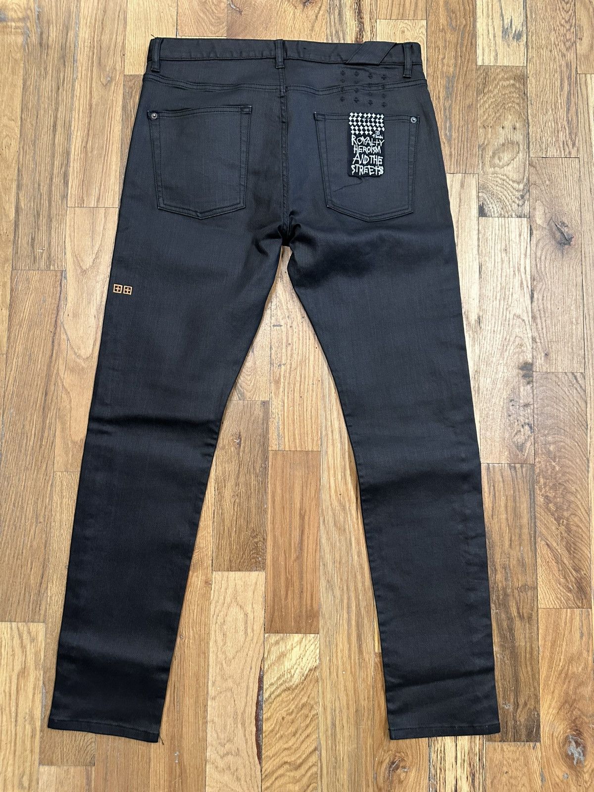 Ksubi Ksubi Plain Black Waxed Denim Jeans Size 36 Size US 36 / EU 52 - 2 Thumbnail