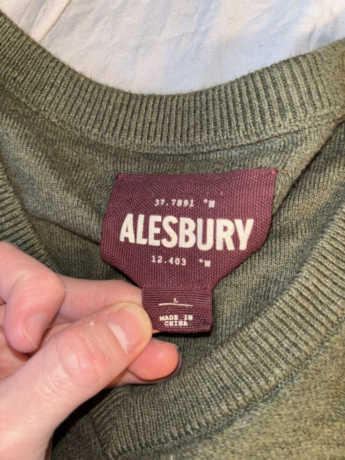 Vintage Alesbury Size Large Green Sweater Size US L / EU 52-54 / 3 - 2 Thumbnail