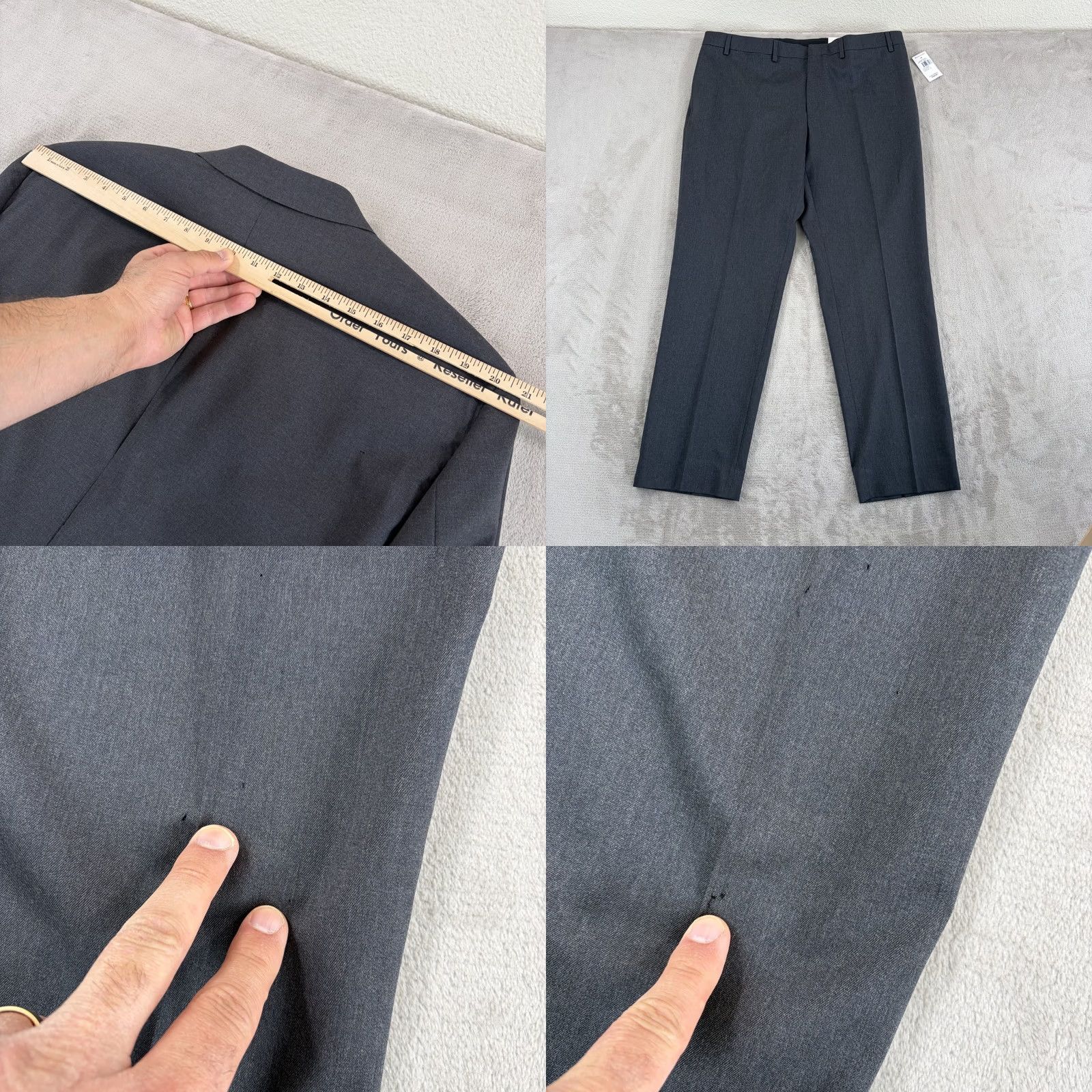 Ralph Lauren Ralph Lauren LRL Slim Fit Suit Men 46R Charcoal Wool 2 Piece Pants 38x30 NWT 60 Size 46R - 9 Thumbnail