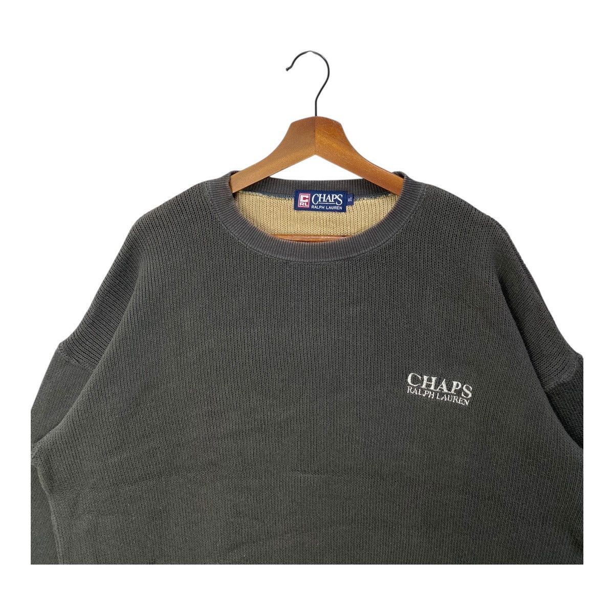 Chaps Ralph Lauren Vintage Chaps Ralph Lauren Sweatshirt Dark Gray Knit Boxy 2L Size US L / EU 52-54 / 3 - 2 Thumbnail