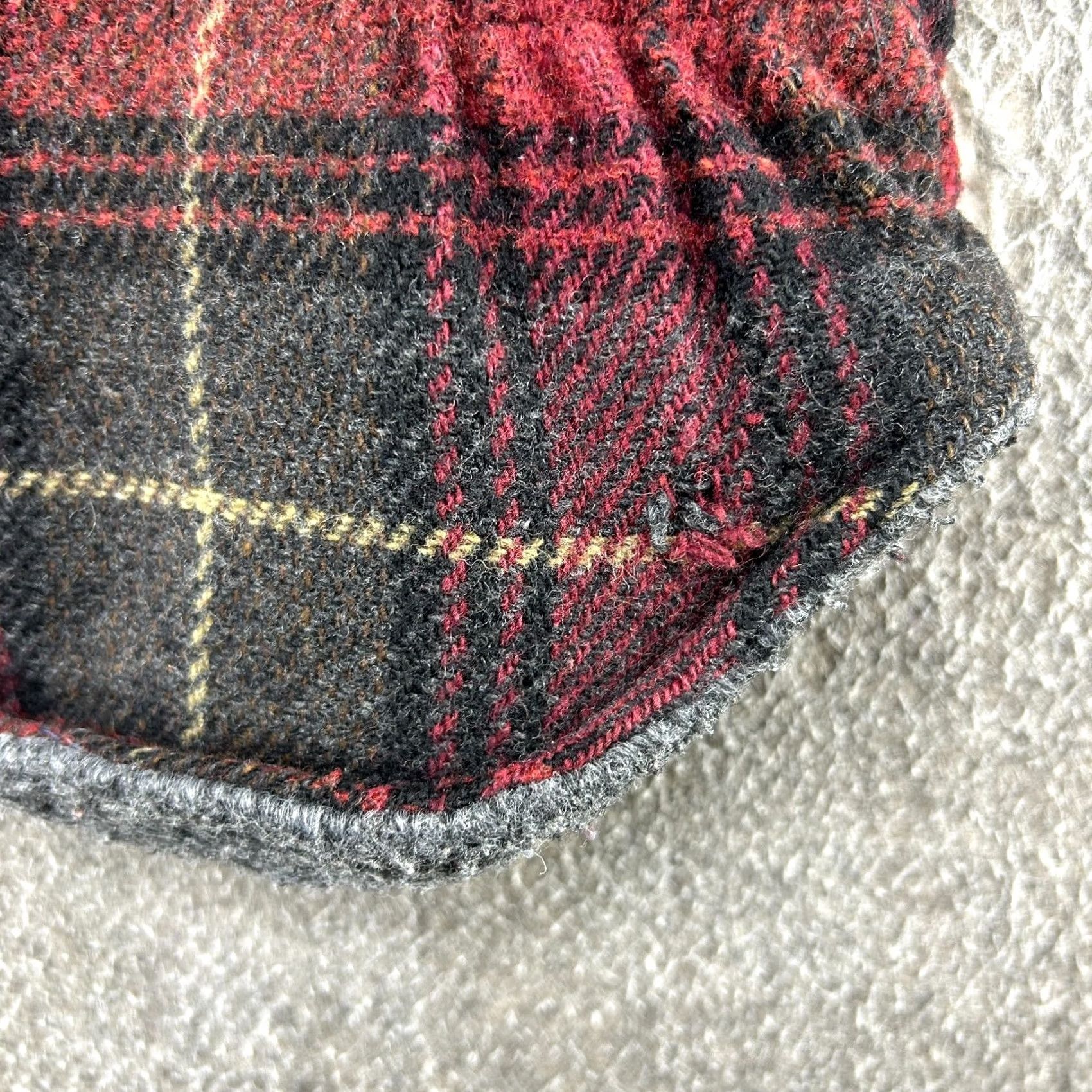Vintage VINTAGE cODET Vest Mens XL Red Black Full Zip Wool Fleece Lined Plaid 90s Size US XL / EU 56 / 4 - 4 Thumbnail