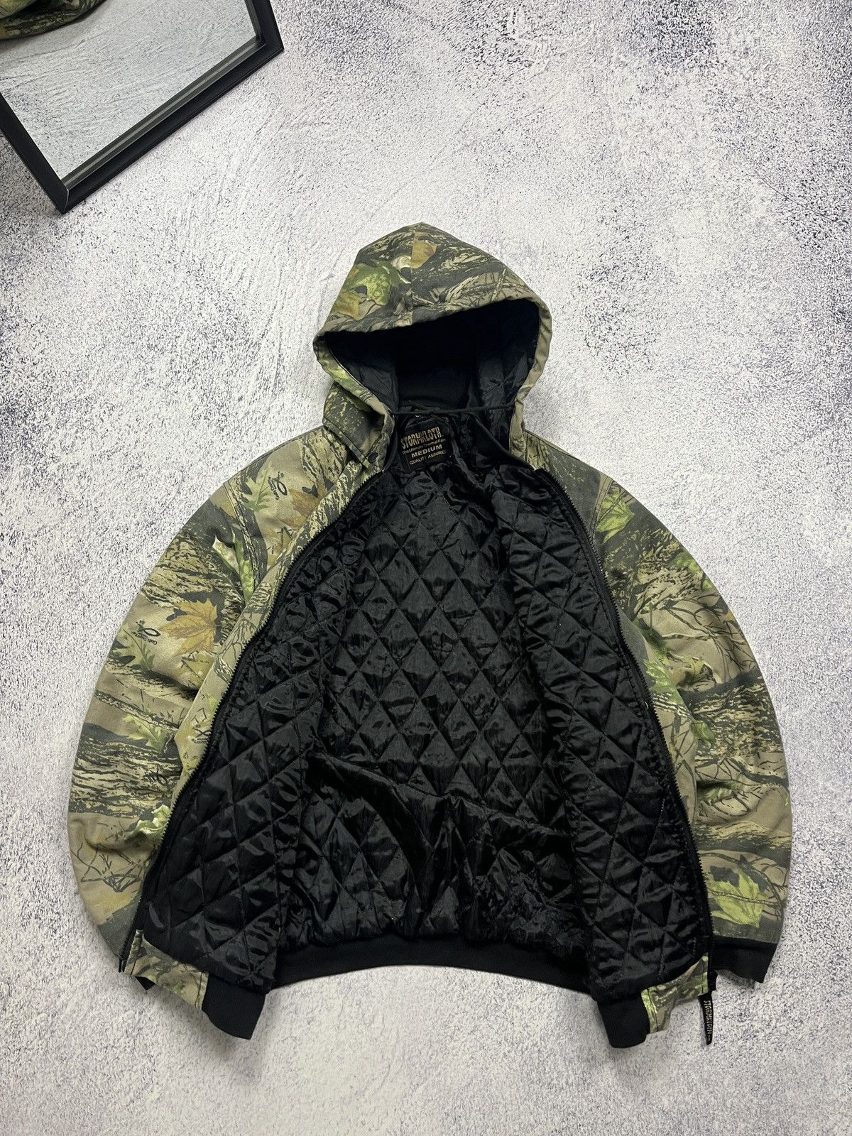 Realtree × Vintage Crazy Vintage Y2K Realtree Camo Hooded Jacket Carhartt Style Size US M / EU 48-50 / 2 - 6 Thumbnail