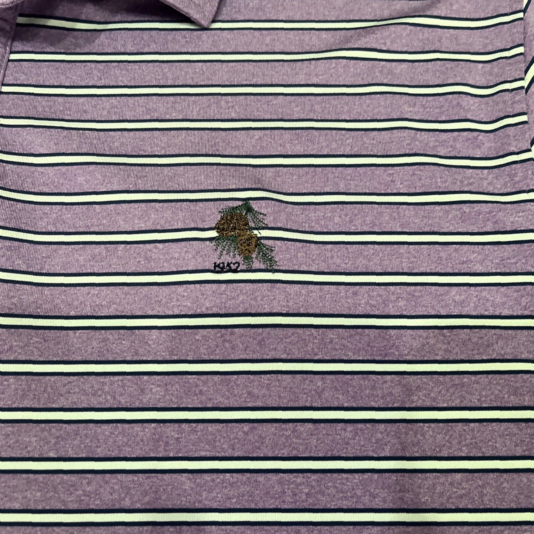 Footjoy FootJoy Polo Shirt Mens XL Purple Stripe Country Club 1952 Striped Golf Activewear Size US XL / EU 56 / 4 - 2 Thumbnail