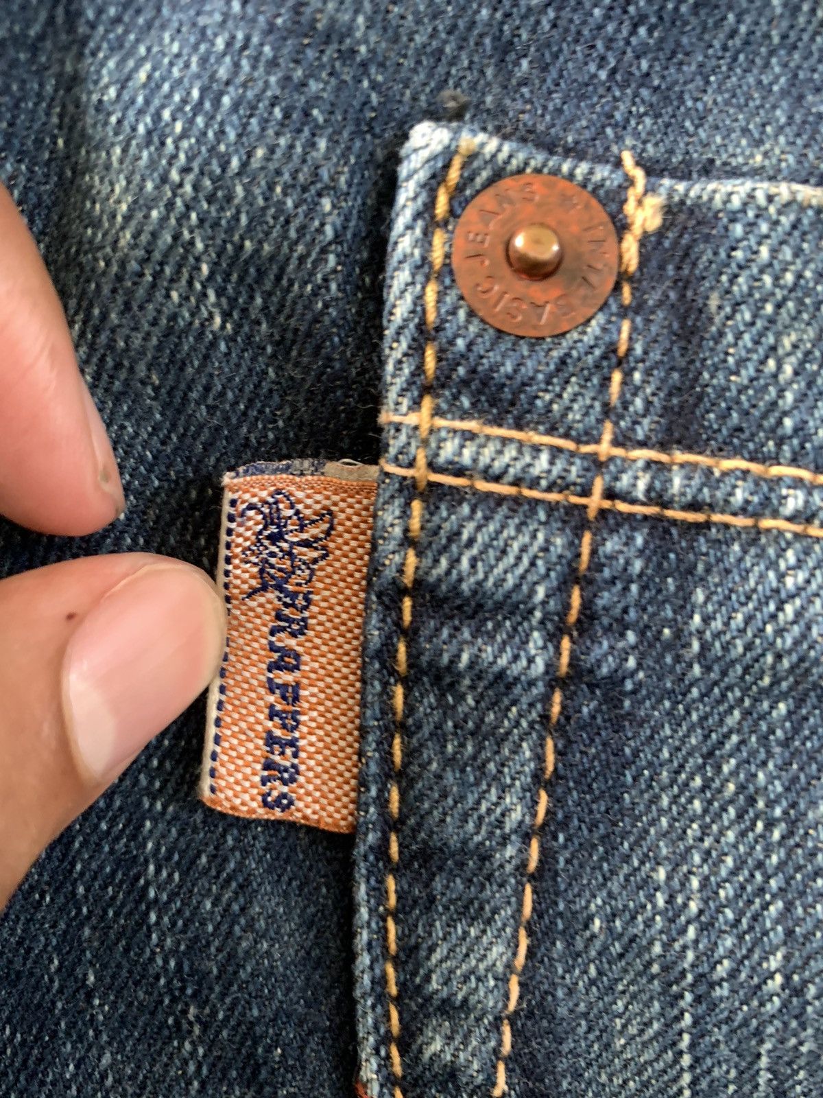 Tornado Mart Super Flare Jeans Mud Rusty Japan Brappers Bush Pant Jeans Size 31" - 15 Thumbnail