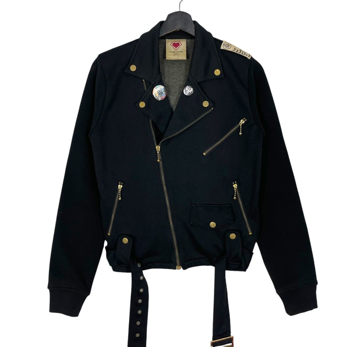 Super Lovers Vintage Super Lovers Rock Punk Jacket Double Collar Big Logo Size US S / EU 44-46 / 1 - 3 Thumbnail