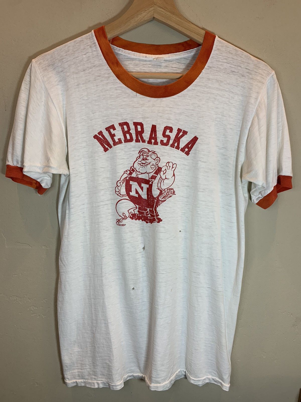 Vintage RARE* Vintage 60’s Nebraska Corn Huskers Single Stitch Shirt Size US M / EU 48-50 / 2 - 1 Thumbnail
