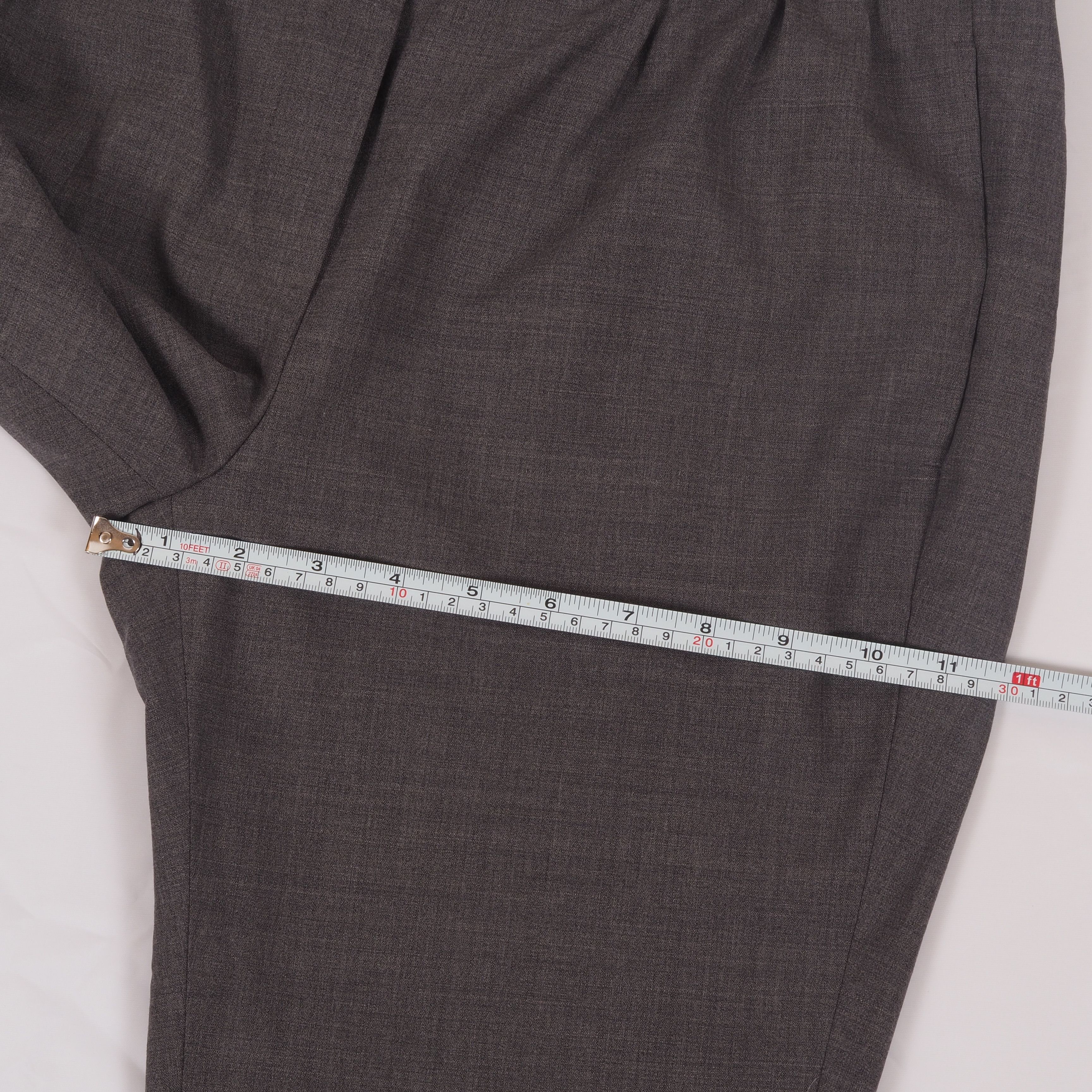 Brunello Cucinelli Brunello Cucinelli Wool Dress Pants Elastic Waist Tapered Size 30" / US 8 / IT 44 - 14 Thumbnail