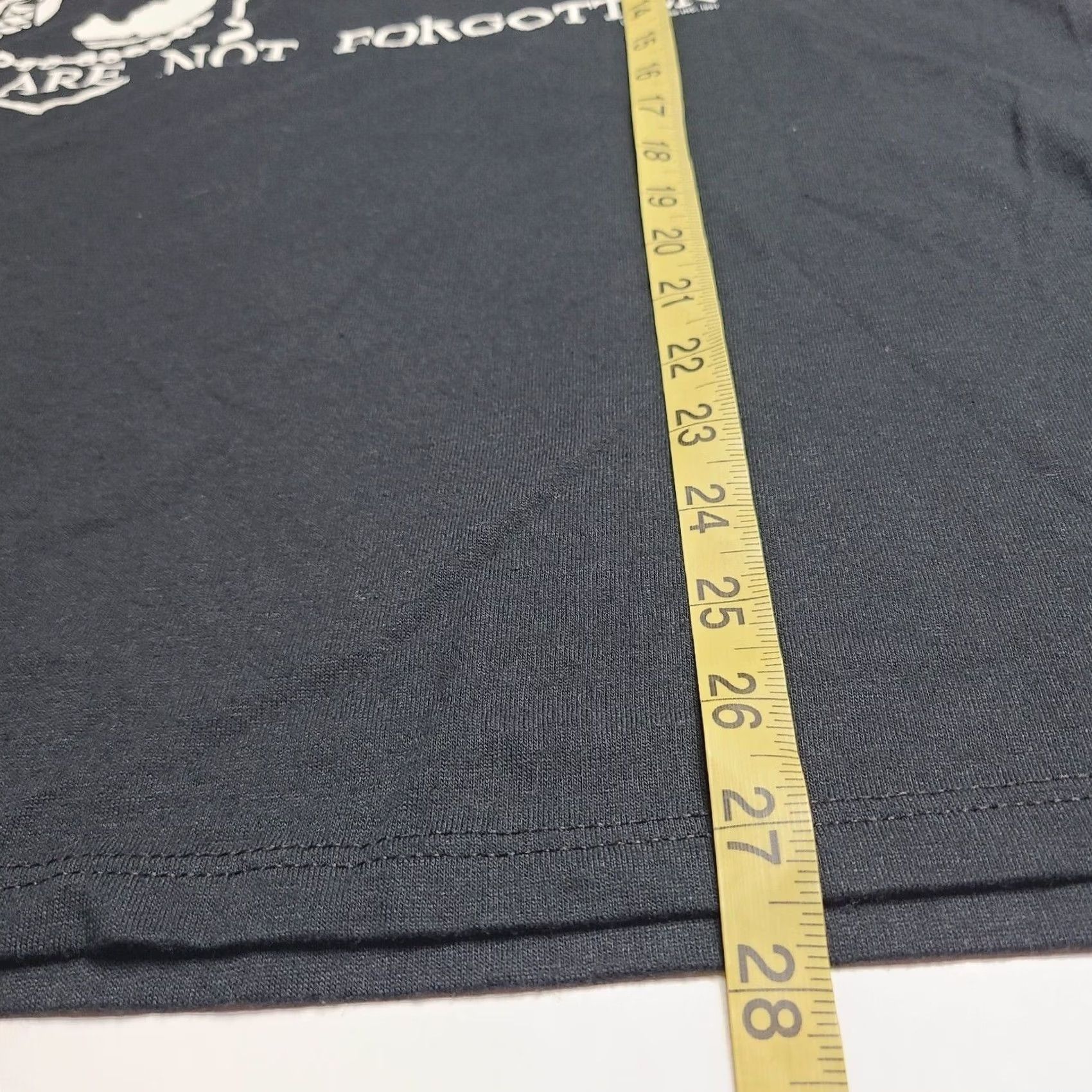 Jerzees VINTAGE POW MIA Shirt Black XL YOU ARE NOT FORGOTTEN Single-Stitch 90s Mens Size US XL / EU 56 / 4 - 6 Thumbnail