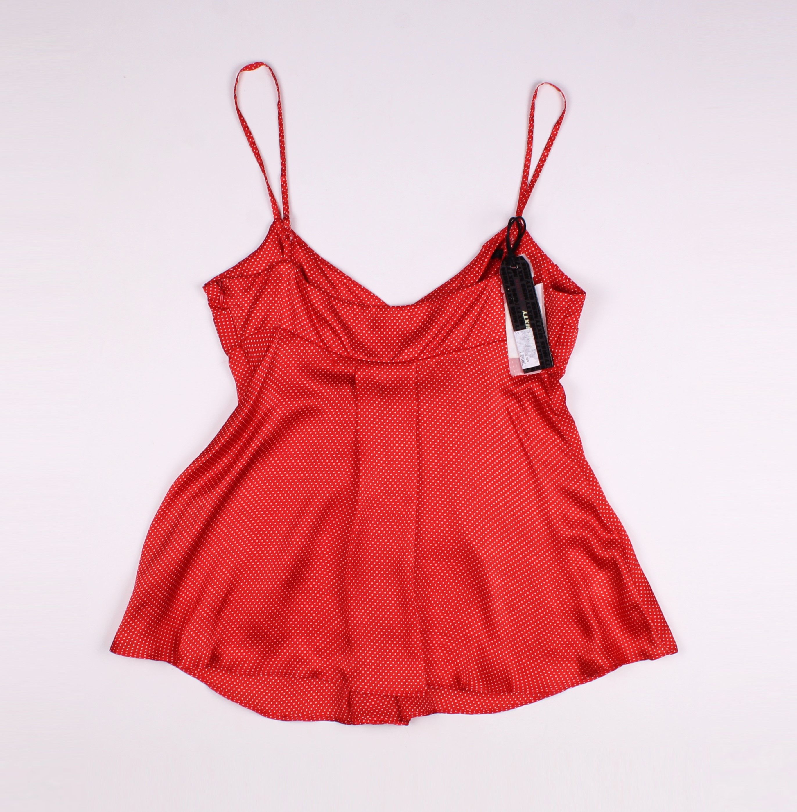 Miss Sixty × Vintage Miss Sixty Y2K Polka Dot Silk Cami Top Size L / US 10 / IT 46 - 10 Thumbnail