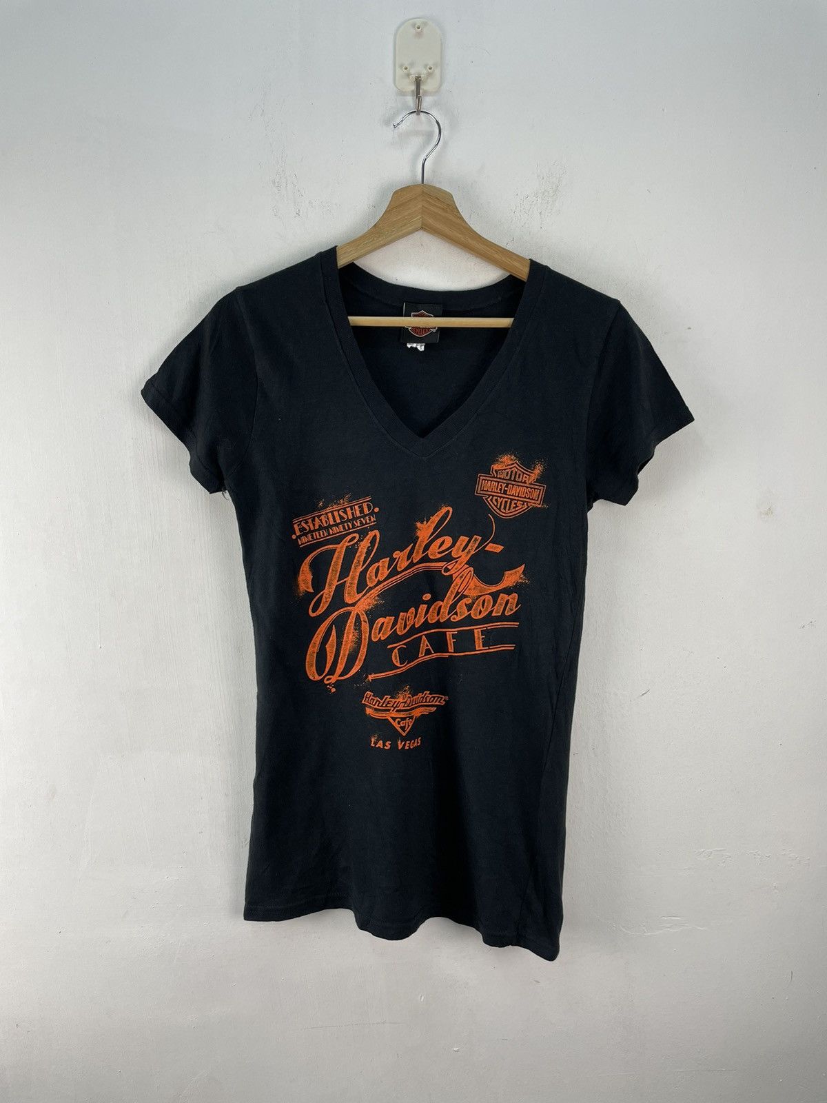 Harley Davidson × Vintage Vintage Harley Davidson Las Vegas Tshirt Y2K Size S / US 4 / IT 40 - 1 Thumbnail