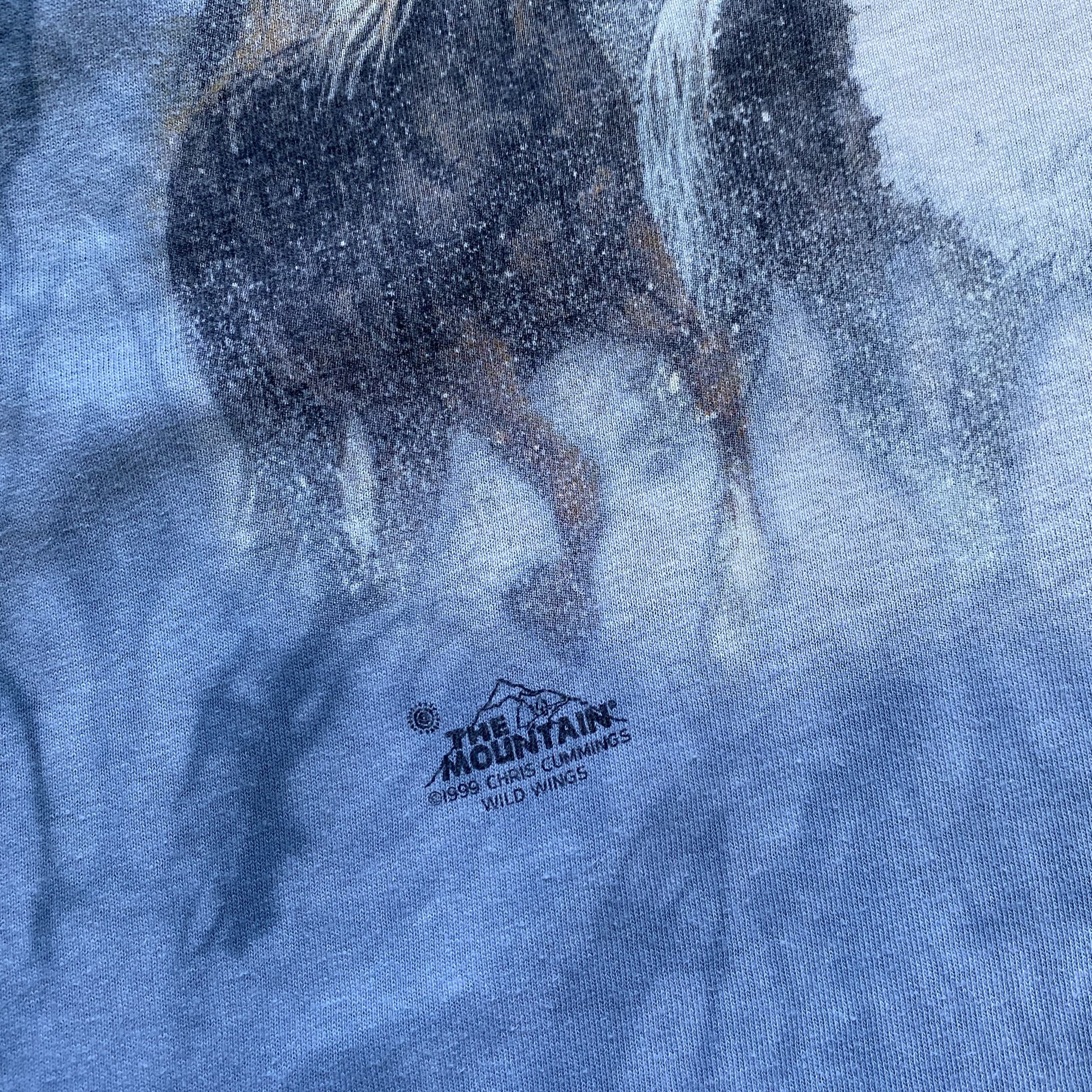 The Mountain 🐴 Vintage 90s USA Animal tee Horse Forest The Mountain Size US XL / EU 56 / 4 - 4 Thumbnail
