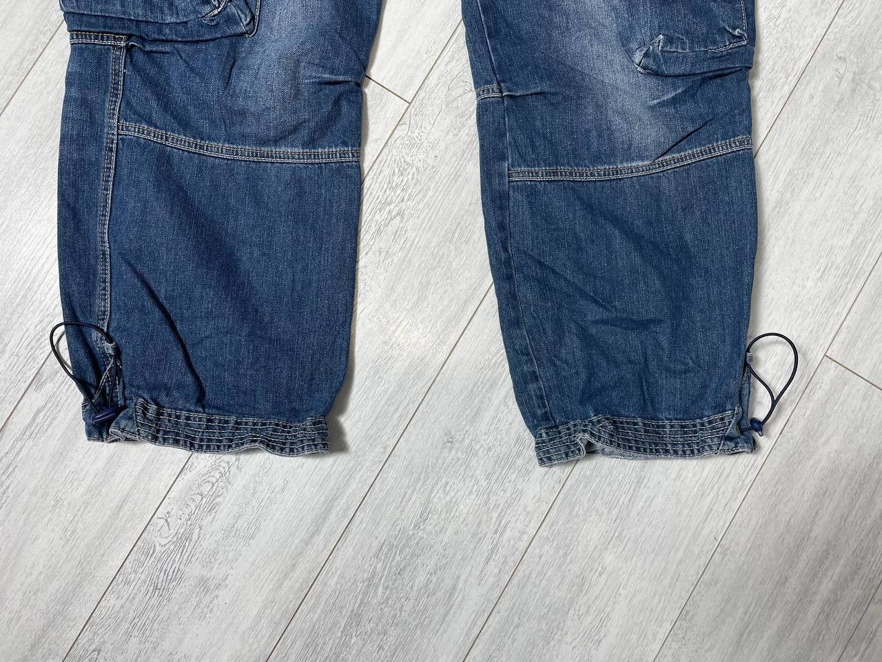 Other Denim Cargo Pants Multi pocket Thor Steinar drawstrings Size US 36 / EU 52 - 6 Thumbnail