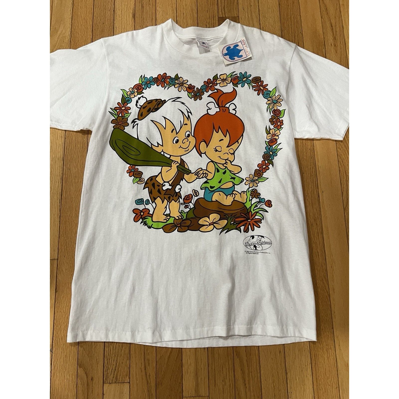 Delta NEW VTG 1994 The Flintstones Cartoon Graphic T Shirt Sz L Size US L / EU 52-54 / 3 - 1 Thumbnail