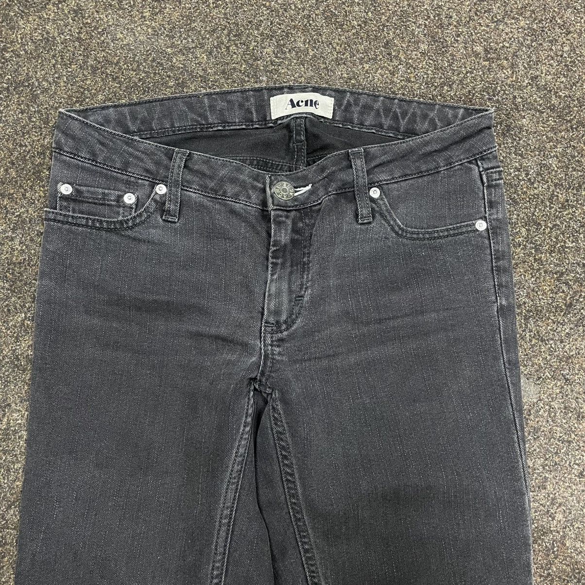 Vintage Vintage Y2K Faded Black Straight Leg Jeans Skater Baggy 29 Size 29" - 4 Thumbnail