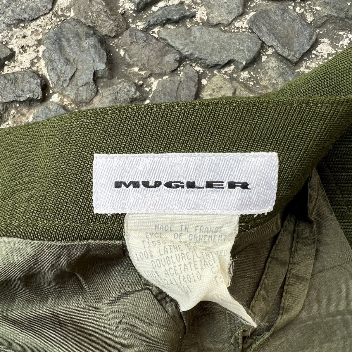 Mugler Mugler Pencil Skirt Olive Green Size 28" / US 6 / IT 42 - 9 Thumbnail