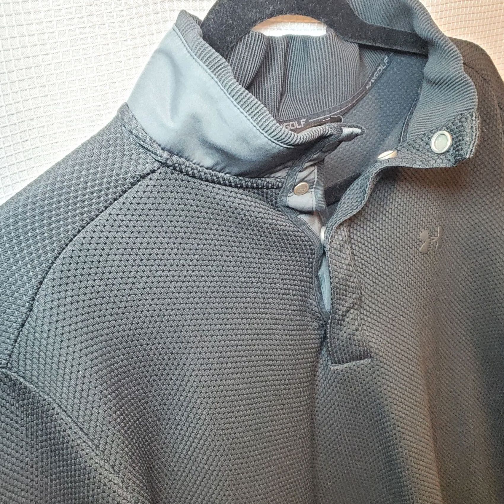 Under Armour Under armour Golf Pullover XL Black Coldgear Storm 1/4 Snap Loose Mens Size US XL / EU 56 / 4 - 4 Thumbnail