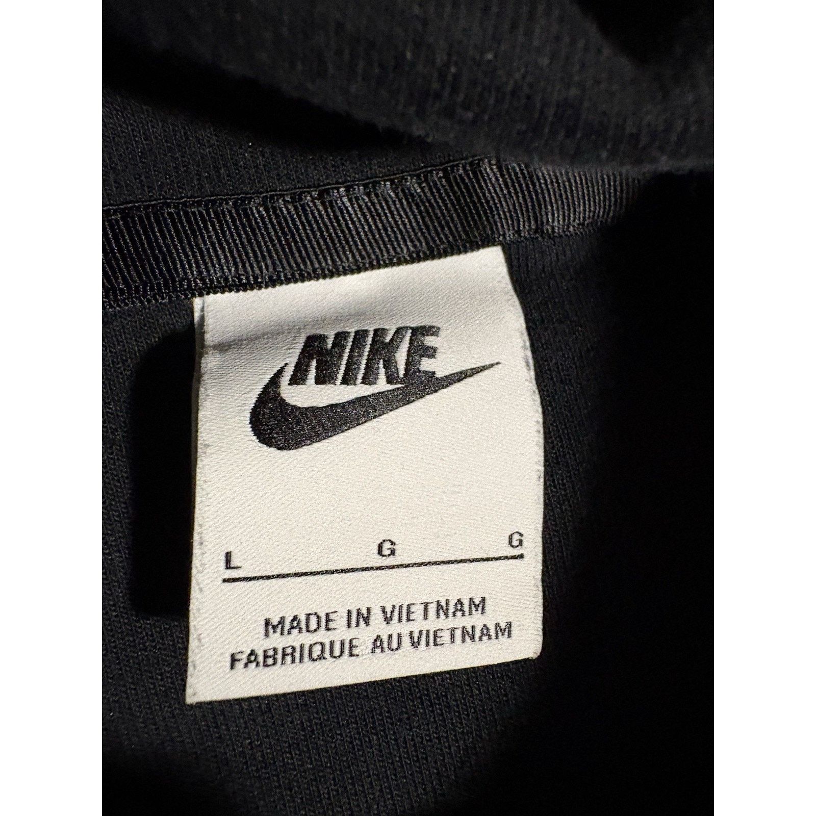 Nike Nike Cropped Pullover Hoodie Women's Sz L Black Swoosh Logo Size L / US 10 / IT 46 - 5 Thumbnail