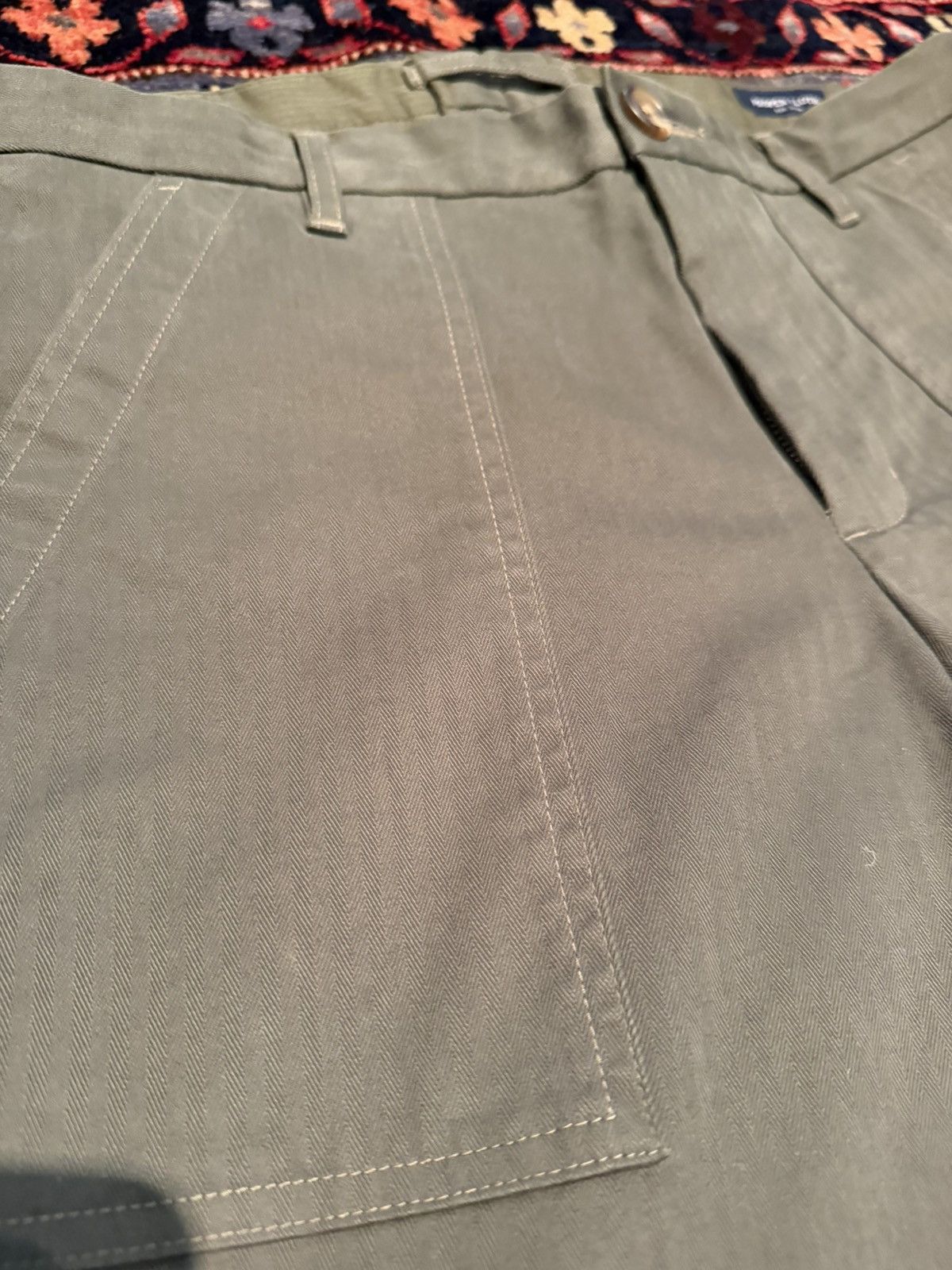 Proper Cloth Proper Cloth Thyme Herringbone Canvas Fatigue Pant Size US 35 - 2 Thumbnail