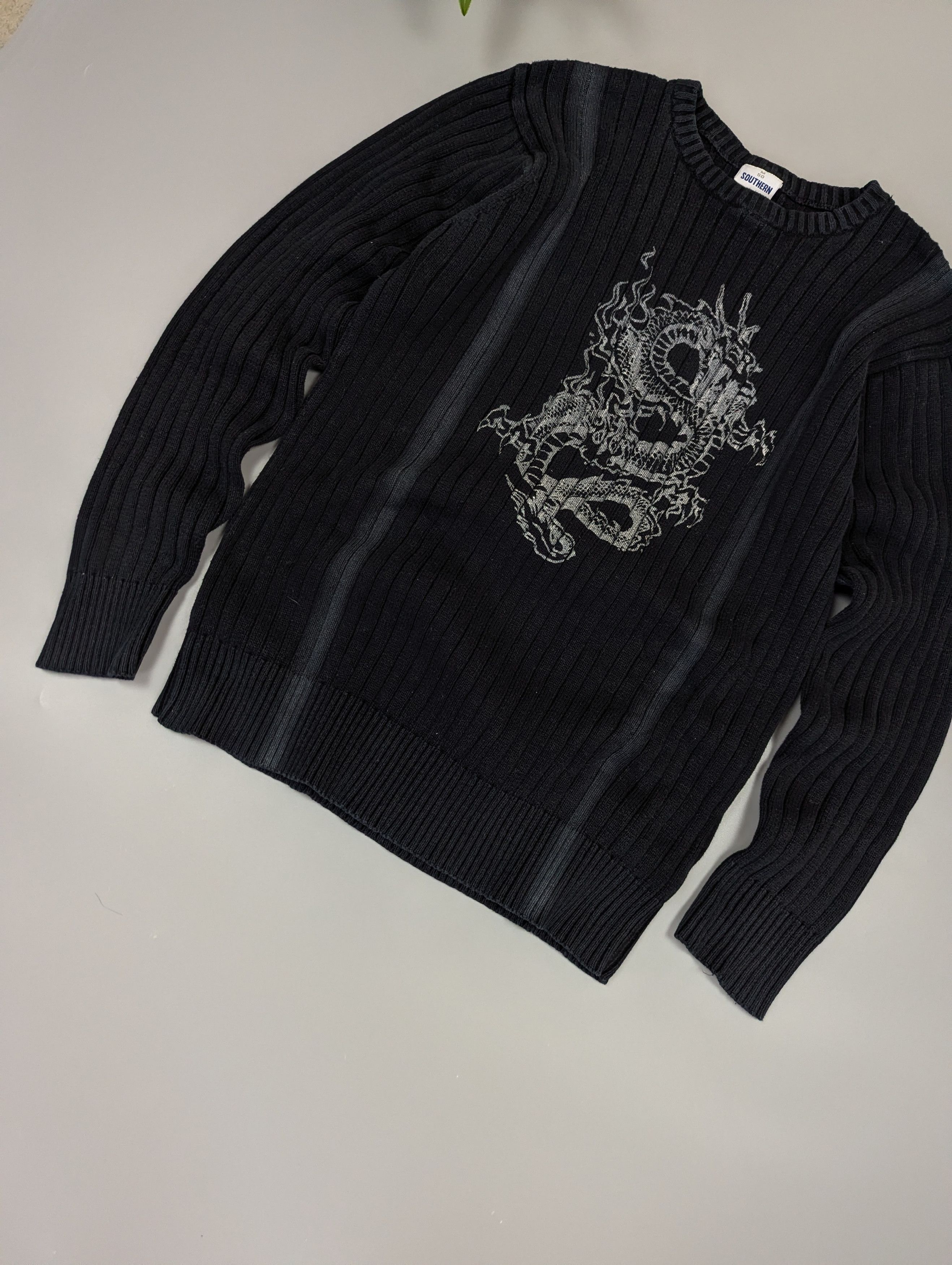 Japanese Brand VTG Japanese Dragon Sweatshirt Distressed Faded Southern M Size US M / EU 48-50 / 2 - 6 Thumbnail