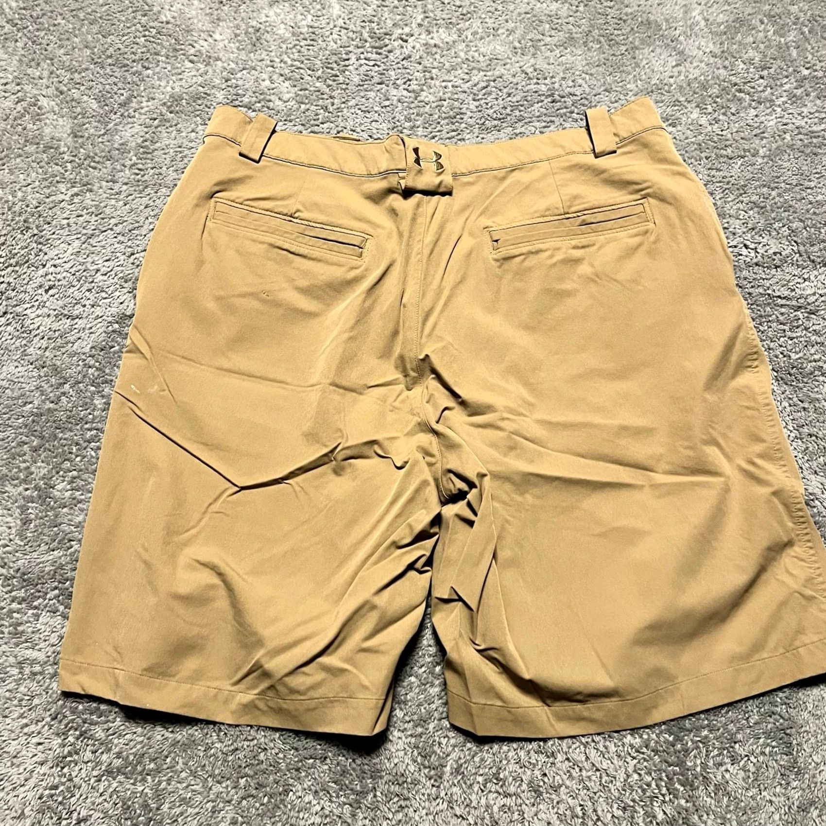 Under Armour Under Armour Golf Shorts Mens 38 Performance Tan Brown Beige Regular Chino Men US 38 Mens Shorts Size US 38 / EU 54 - 3 Thumbnail