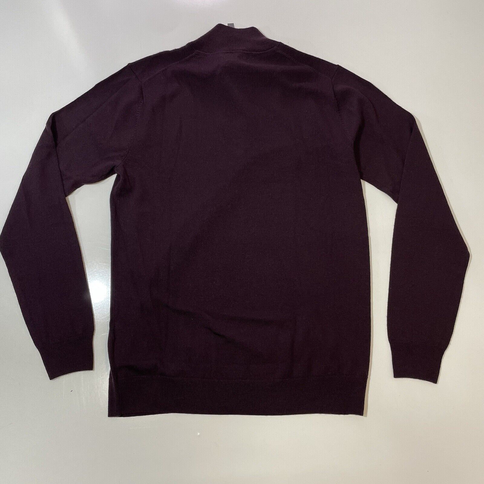 Magaschoni Magaschoni Men’s Merino Wool Crewneck Pullover Zip Sweater Size US M / EU 48-50 / 2 - 7 Thumbnail