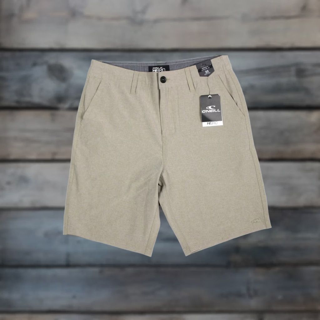 O'Neill O'Neill Men's Capacity Hybrid 30 x 9.5" Shorts Khaki SP918A105X - Beige Beach, Outdoor, 30 Regular Inseam 10" Khaki Chino Shorts Size US 30 / EU 46 - 1 Thumbnail
