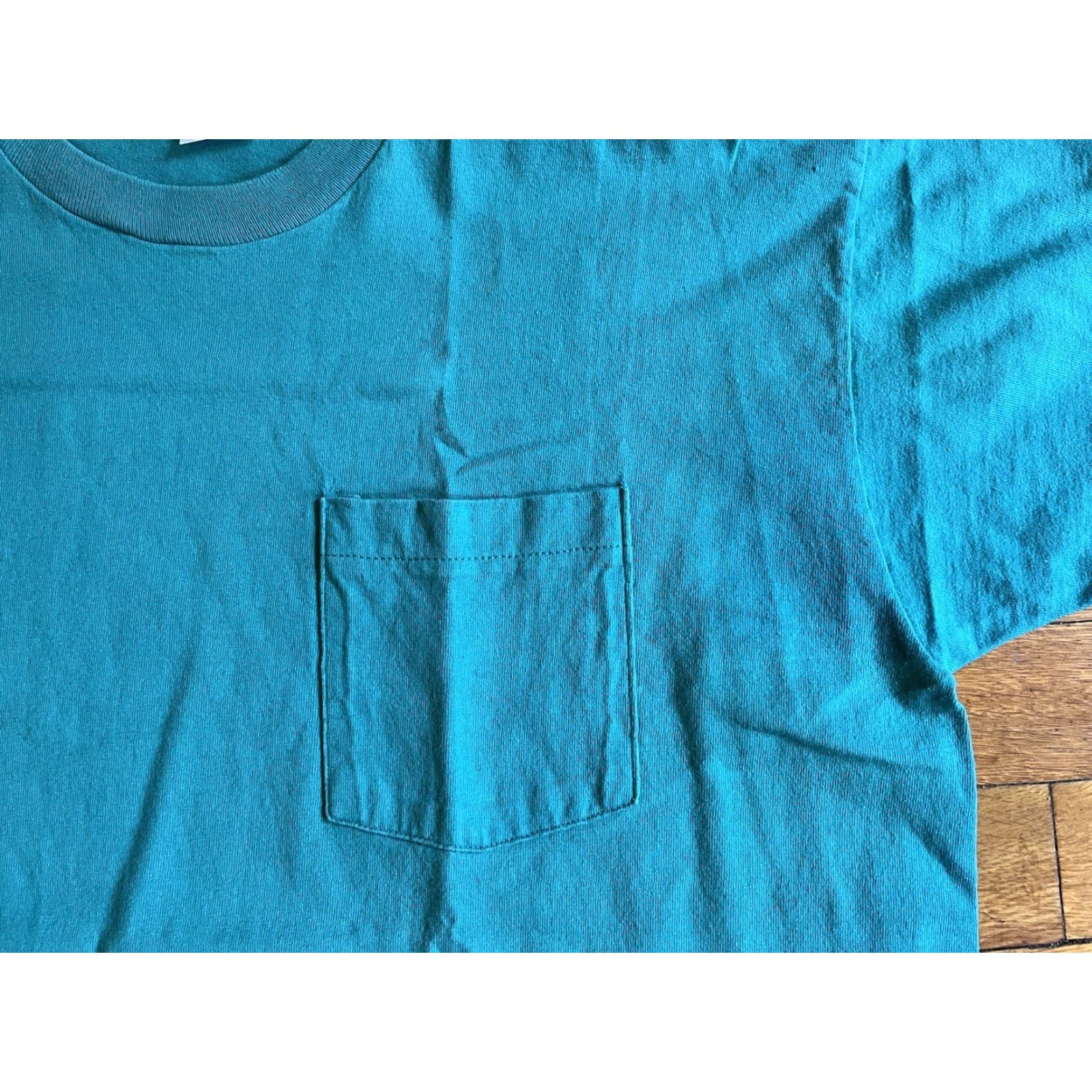 Vintage VINTAGE BVD Shirt Men’s XL Blue 90s Jersey Crew Neck Short Sleeve Pockets Retro Size US XL / EU 56 / 4 - 3 Thumbnail