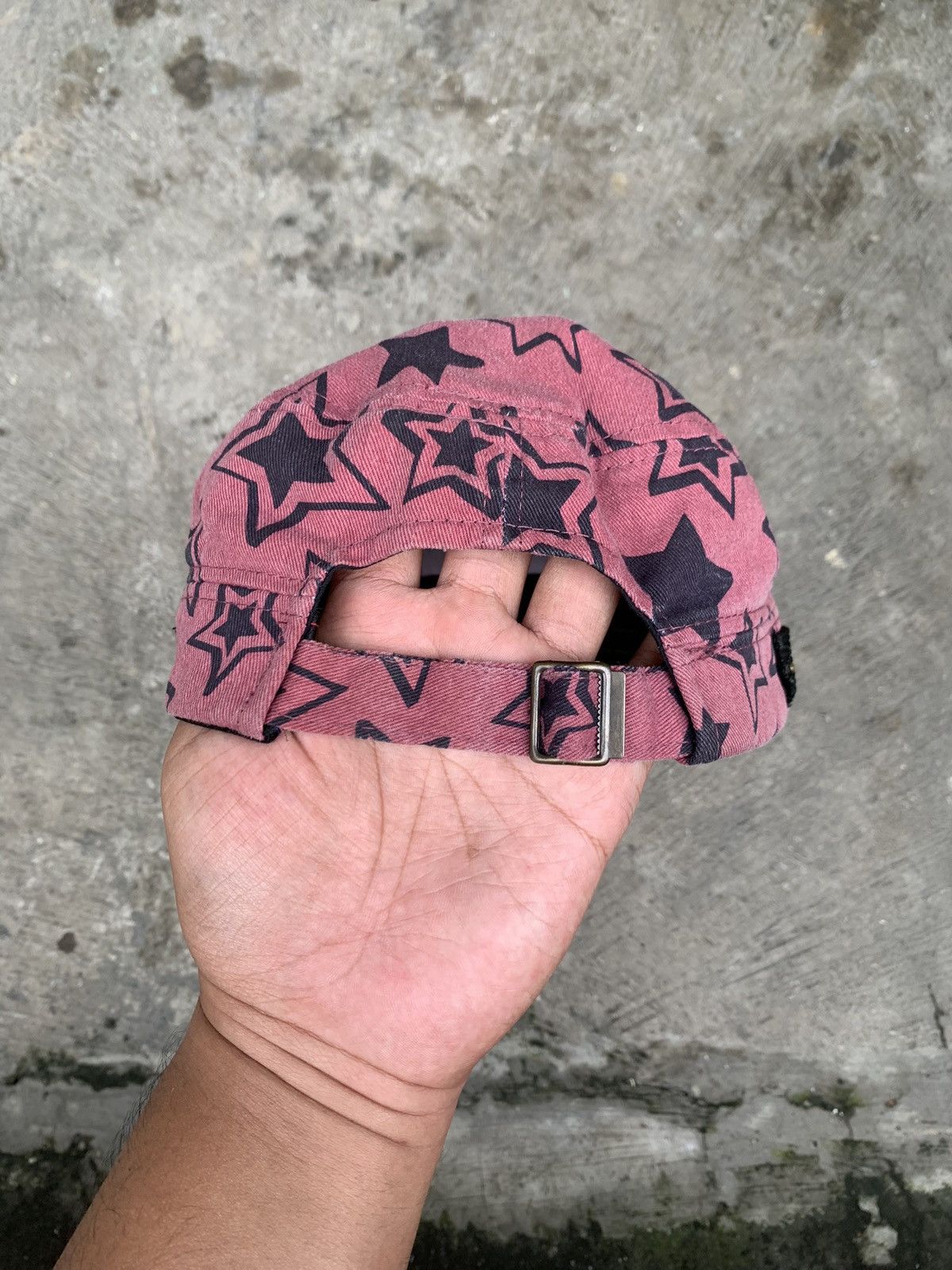 Japanese Brand Pink Star Printed Canvas Ace Cadet Patrol Hat Size ONE SIZE - 4 Thumbnail