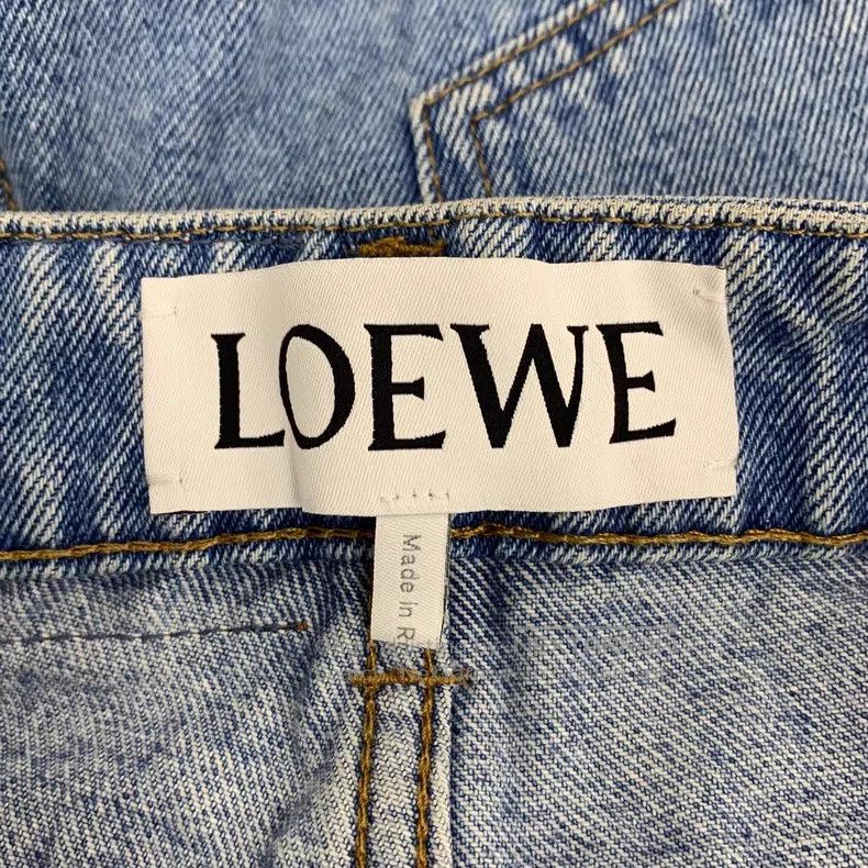 Loewe Loewe Light Blue Cotton Casual Wide-Leg Denim Trousers Size 42" / US 20 - 6 Thumbnail