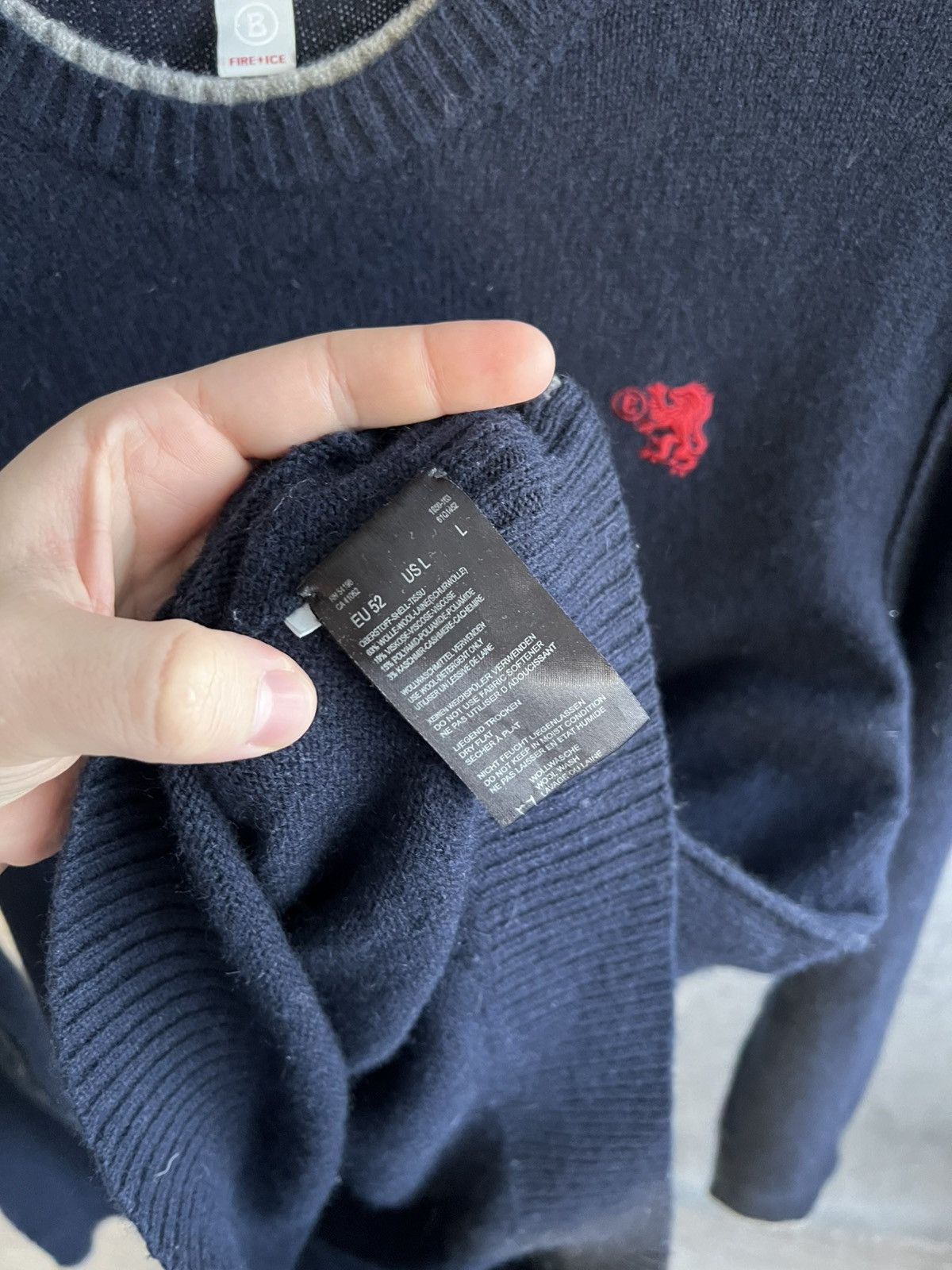 Bogner Bogner Fire+Ice Wool Sweater Casual Rare Pullover 2000s Size US L / EU 52-54 / 3 - 6 Thumbnail