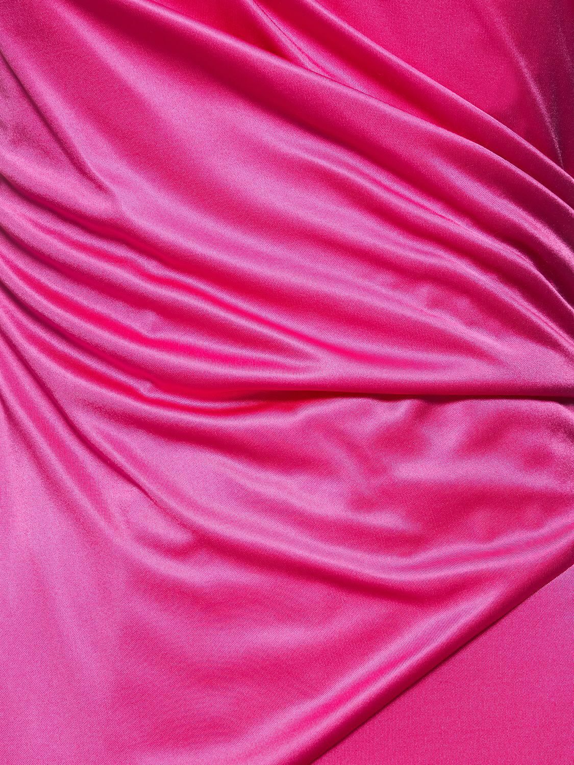 Versace o1y0226 Mini Dress in Fuchsia Size M / US 6-8 / IT 42-44 - 5 Thumbnail