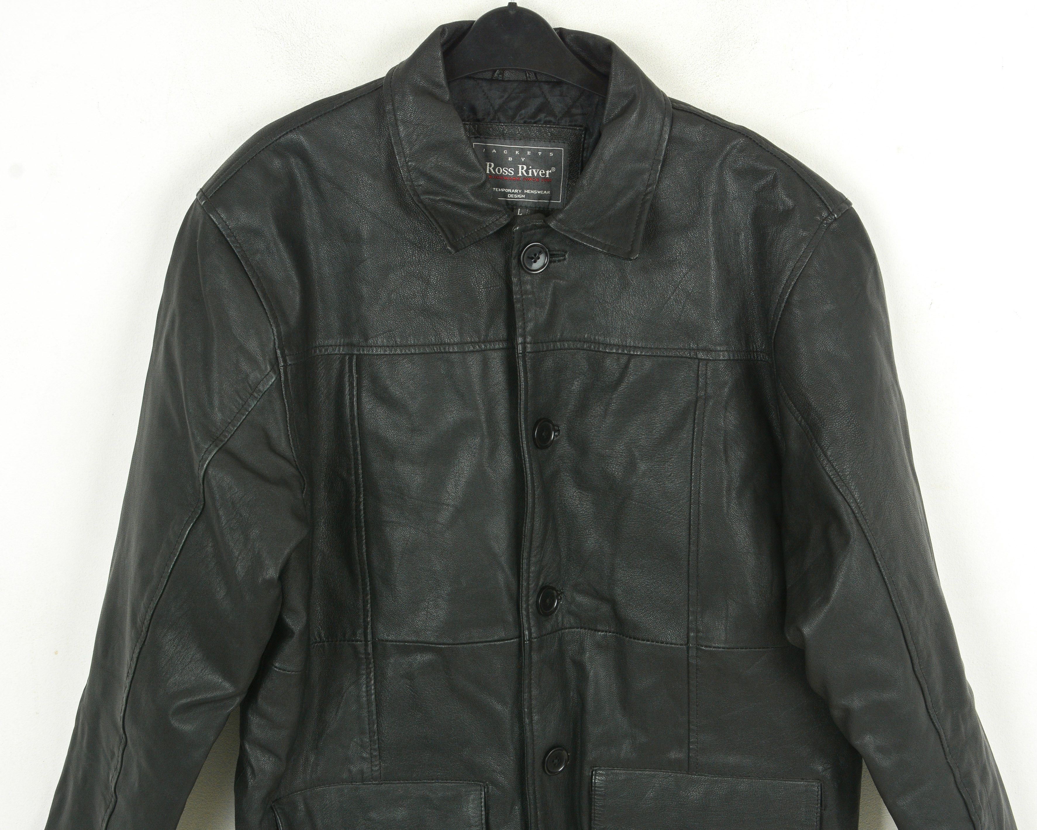 Martine Rose ROSS RIVER Genuine Goat Leather L Over Coat Jacket Blazer Size US L / EU 52-54 / 3 - 6 Thumbnail