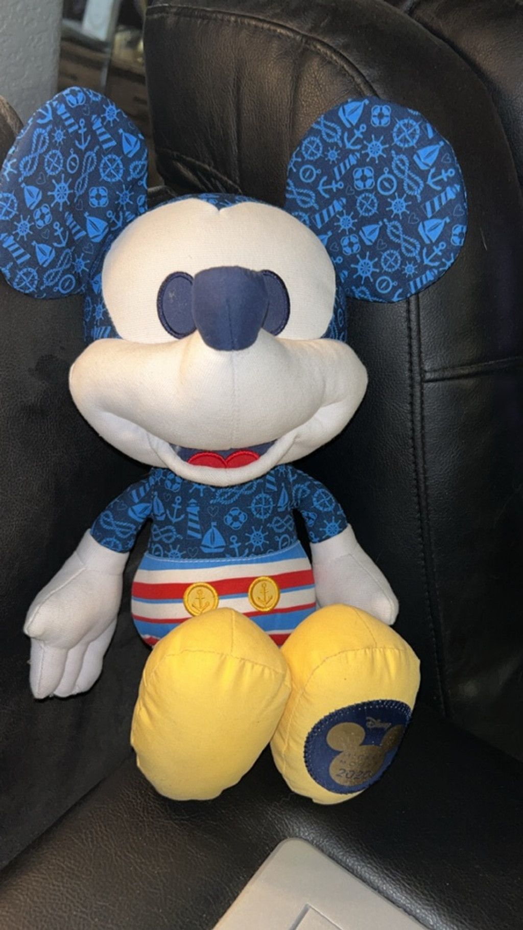 Disney Boys Disney Mickey Mouse Stuffed Animal One Size Blue White Size ONE SIZE - 2 Thumbnail