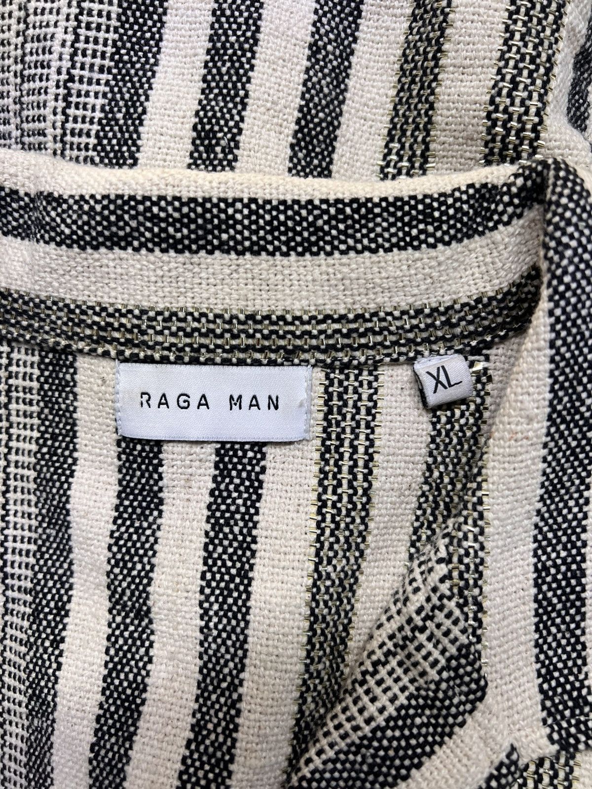 Handmade × Vintage Raga Man Hand embroidered Zip-up Shirt Size US XL / EU 56 / 4 - 8 Thumbnail