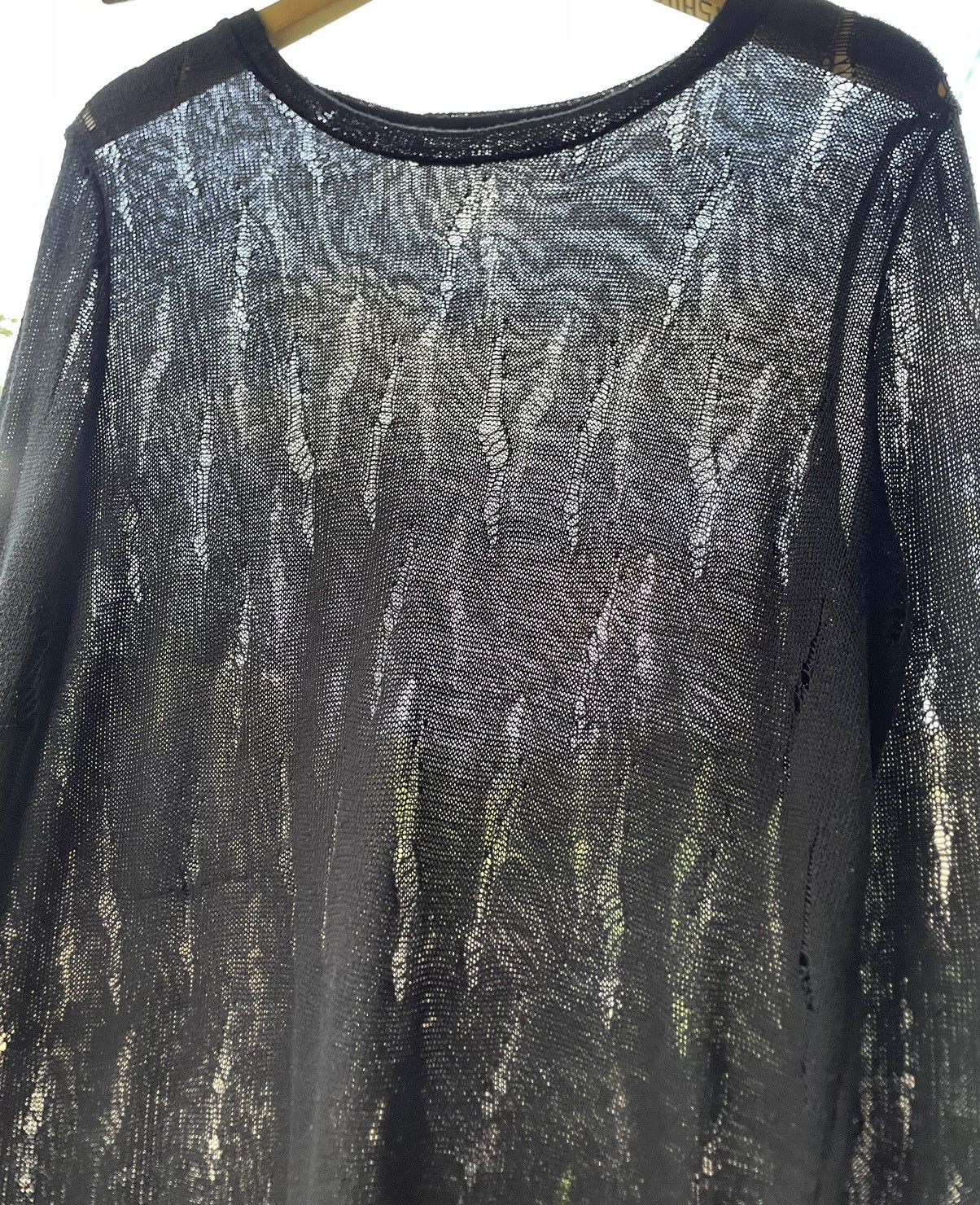 Hysteric Glamour × If Six Was Nine × Le Grande Bleu (L.G.B.) Unknown Brand Distress Knit Rick Owens Style Size US M / EU 48-50 / 2 - 9 Thumbnail