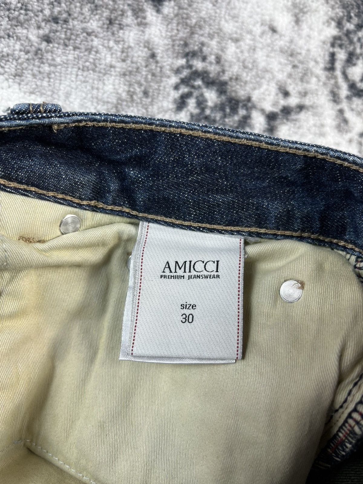 Other Amicci Distressed Denim Jeans Vintage Luxury Italy 30 Size 30" / US 8 / IT 44 - 10 Thumbnail