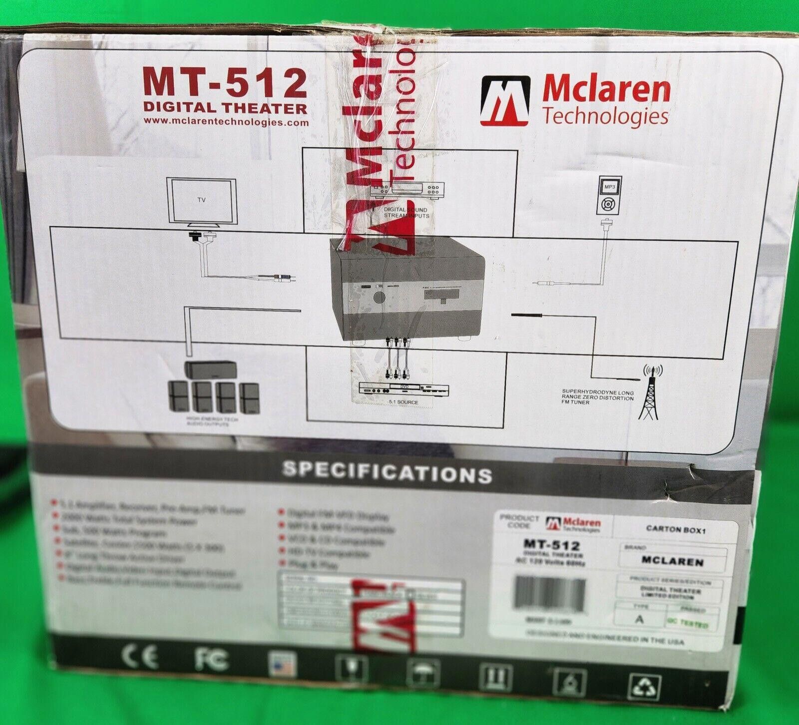 Designer McLaren MT-512 Digital Theater System with 3D Video Size ONE SIZE - 2 Thumbnail