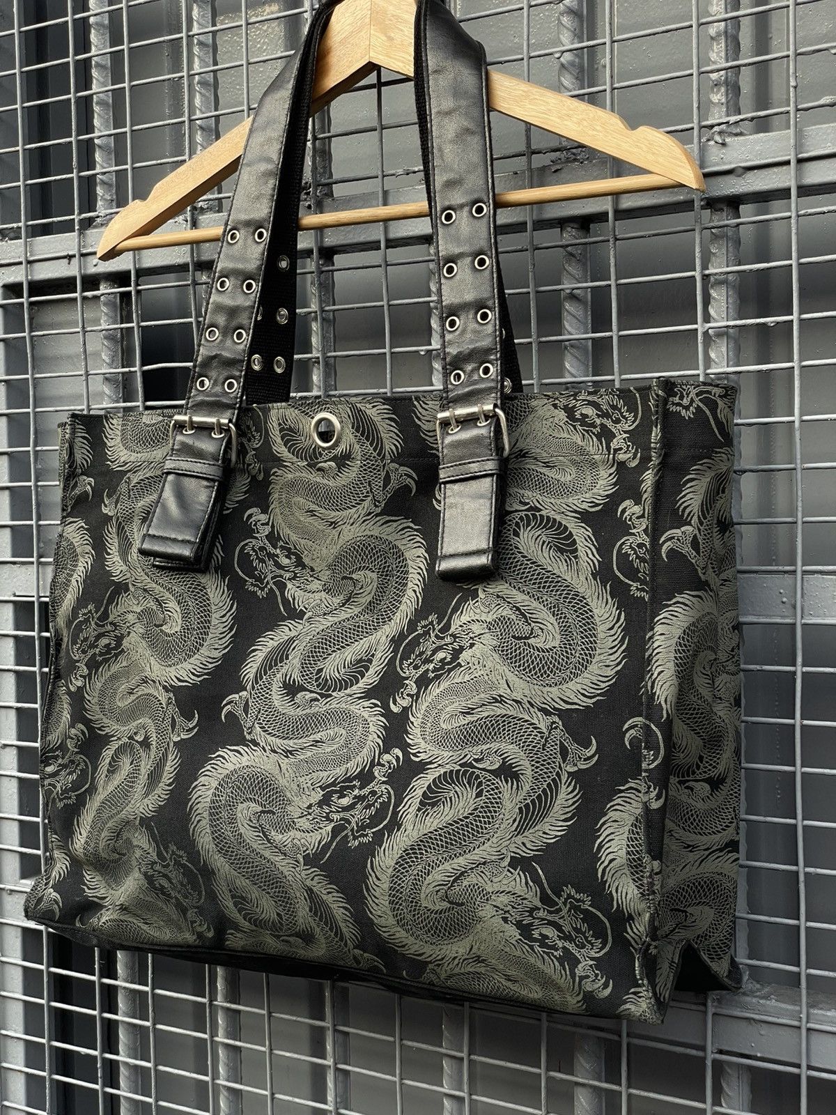 Japanese Brand Shin & Company | Canvas+Leather Tote Bag Size ONE SIZE - 1 Thumbnail