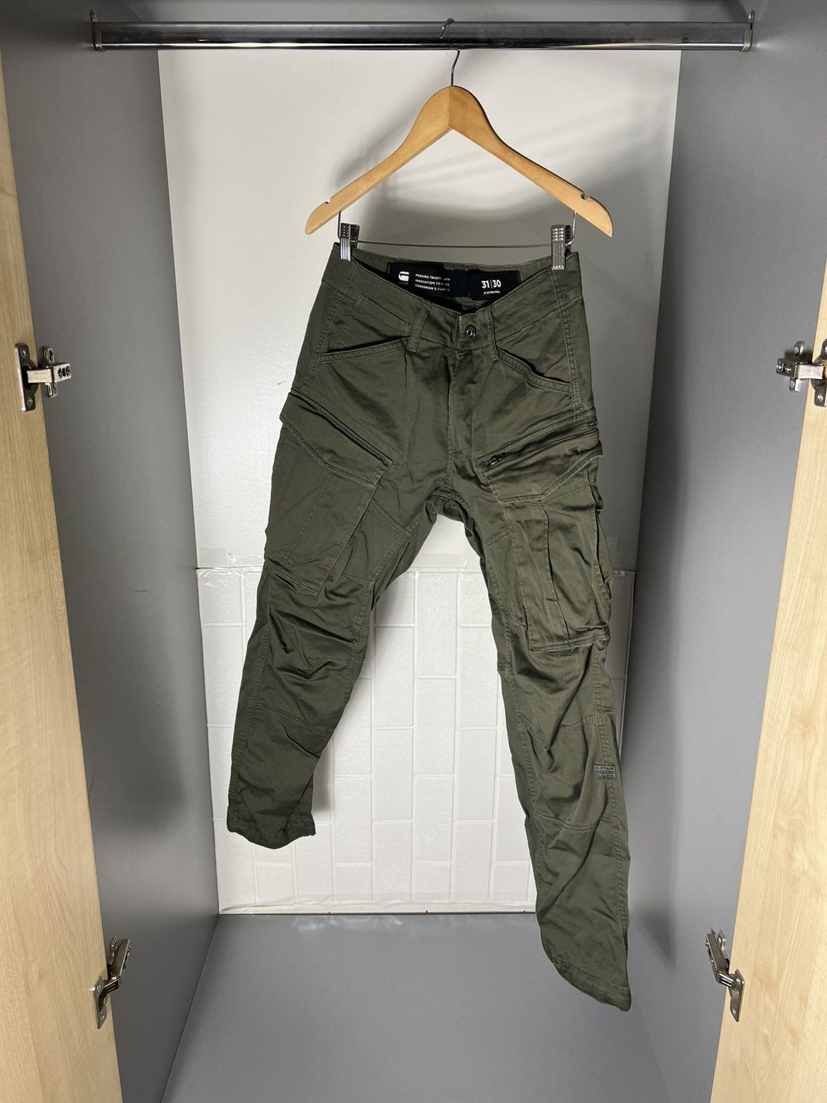 G-Star × Japanese Brand VERY RARE G STAR RAW MULTIPOCKET CARGO PANTS JAPAN STYLE Y2K Size US 31 - 5 Thumbnail